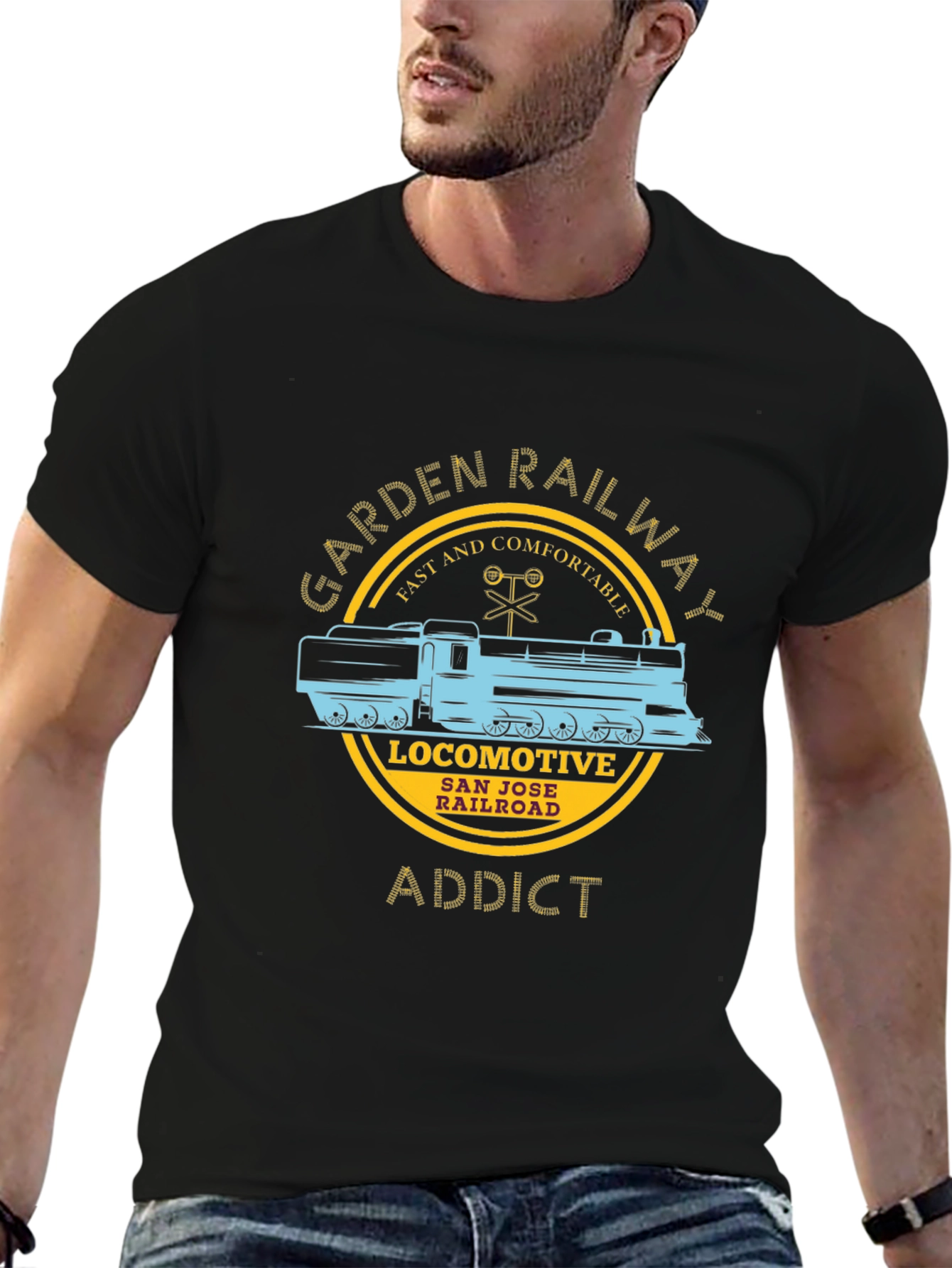 Garden Railway Locomotive Addict T-Shirt