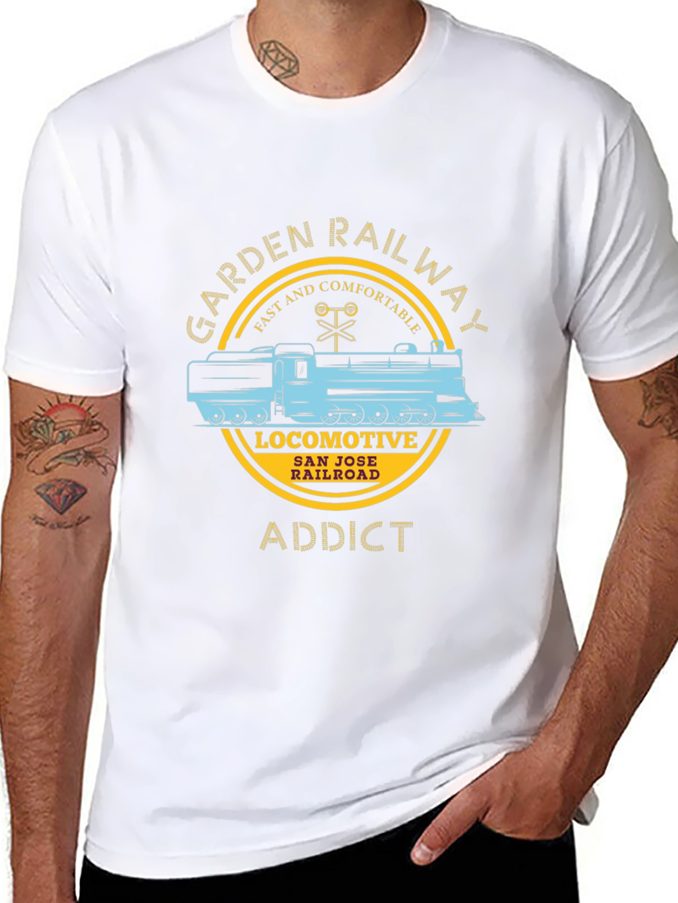 Garden Railway Locomotive Addict T-Shirt