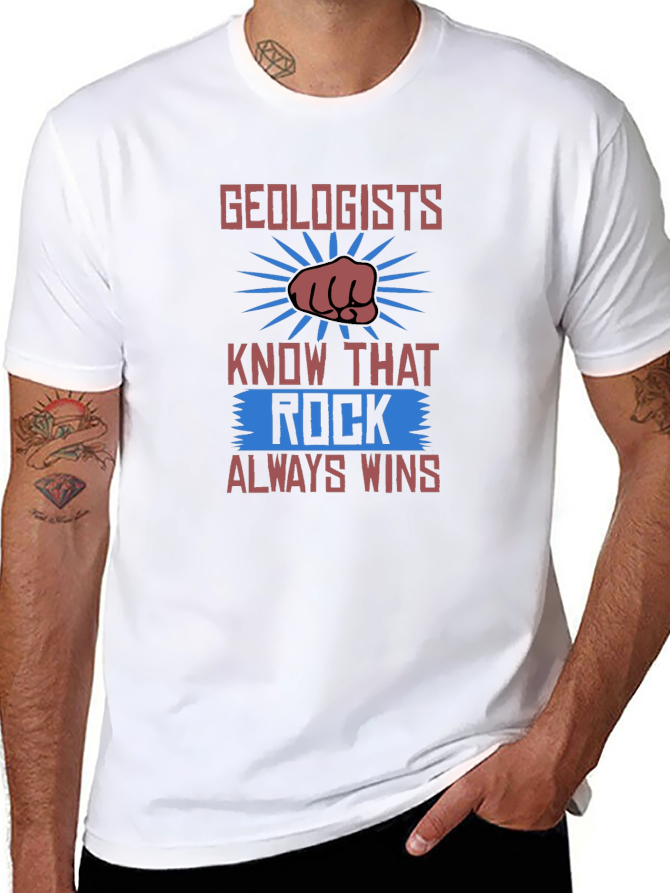 Geologists Rock T-Shirt - Always Wins Design!