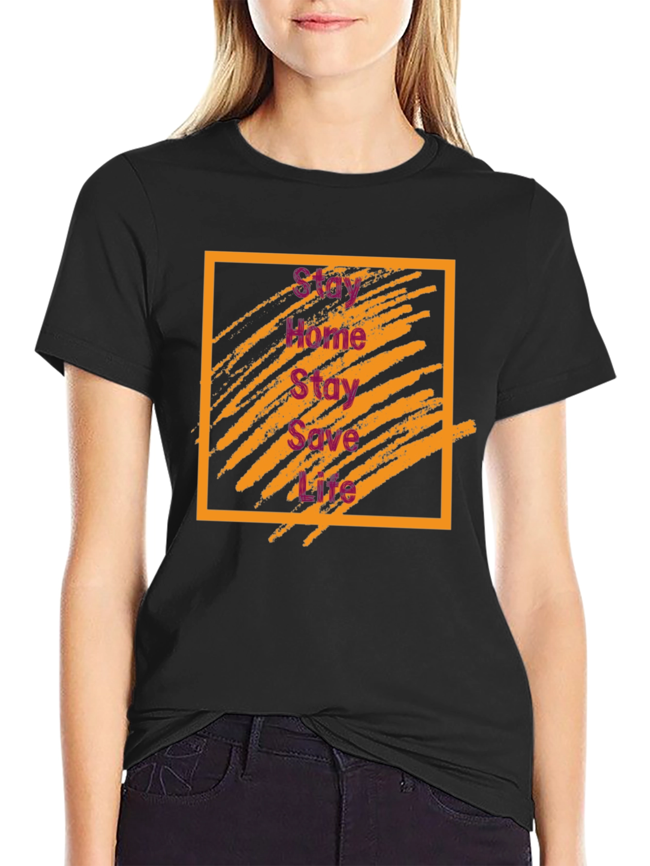 Stay Home Stay Safe Graphic Tee
