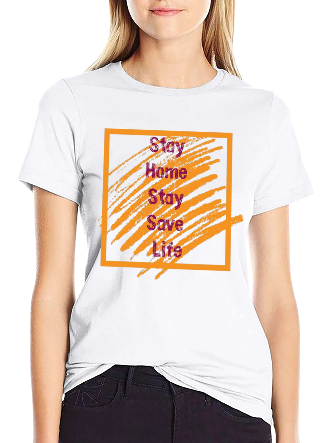 Stay Home Stay Safe Graphic Tee