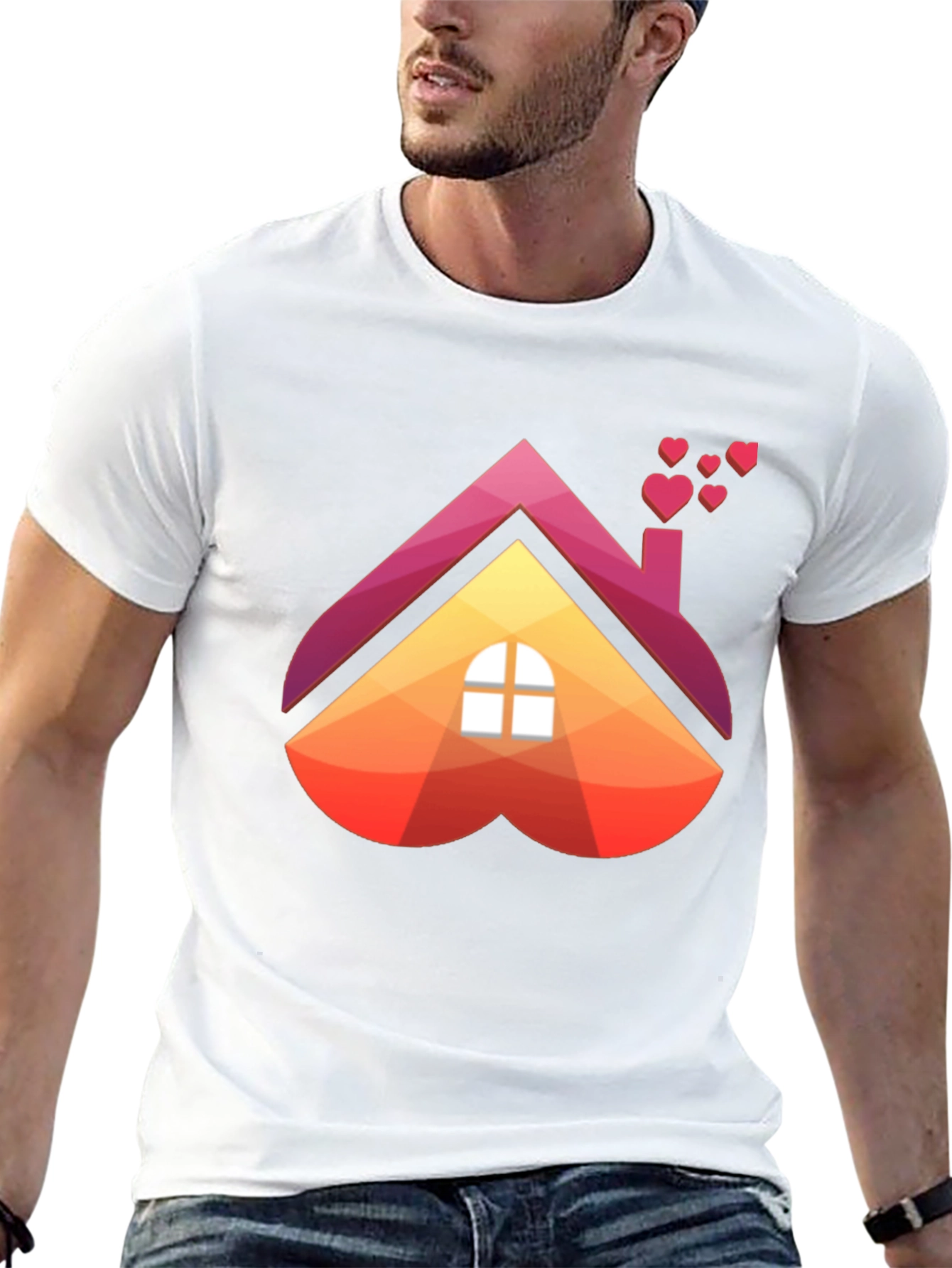 Heart House Graphic Tee - Love Where You Live!