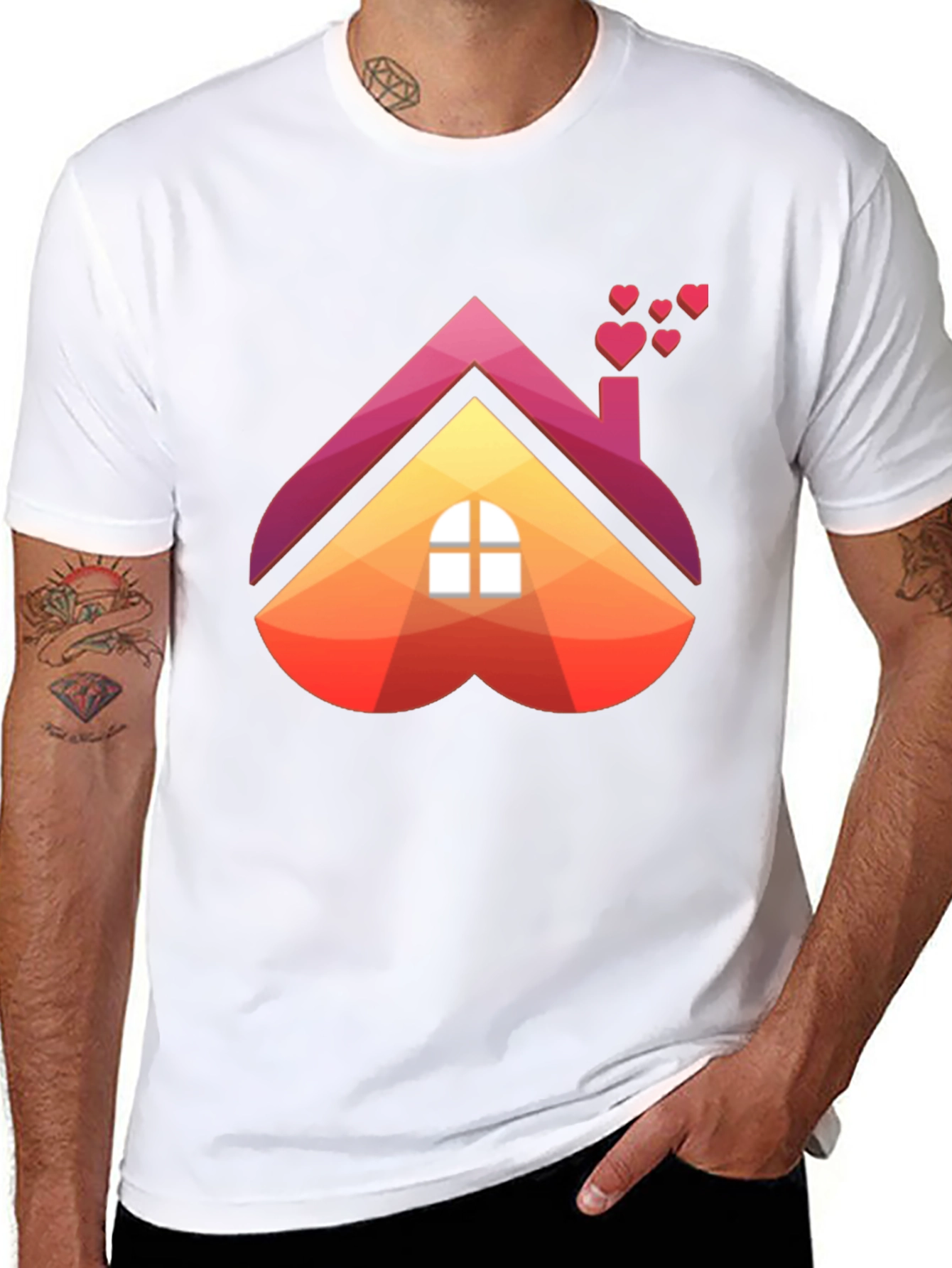 Heart House Graphic Tee - Love Where You Live!