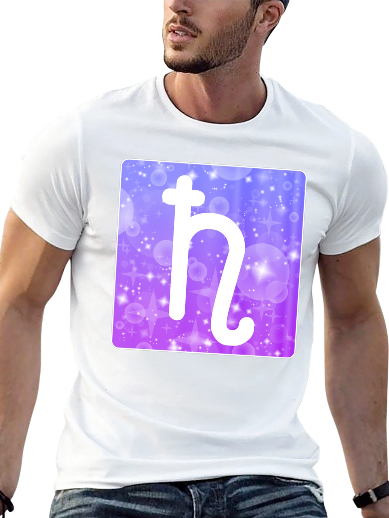 Planet Saturn Symbol Graphic T-Shirt