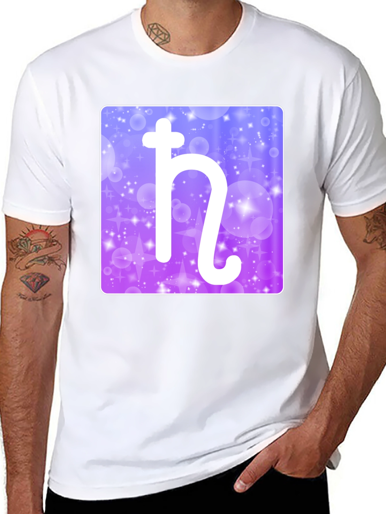 Planet Saturn Symbol Graphic T-Shirt