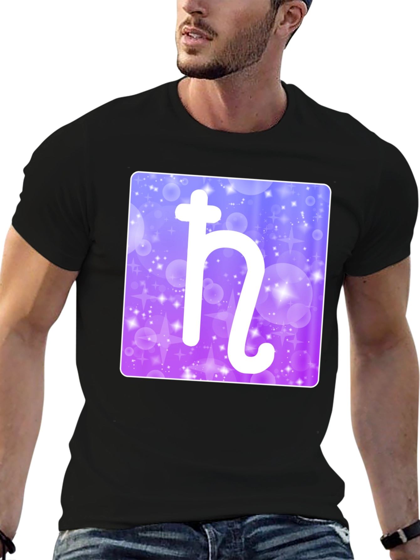 Planet Saturn Symbol Graphic T-Shirt