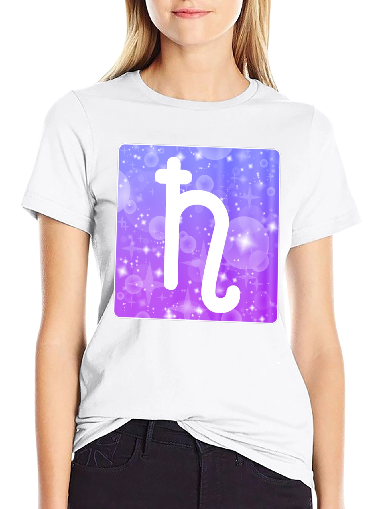Planet Saturn Symbol Graphic T-Shirt