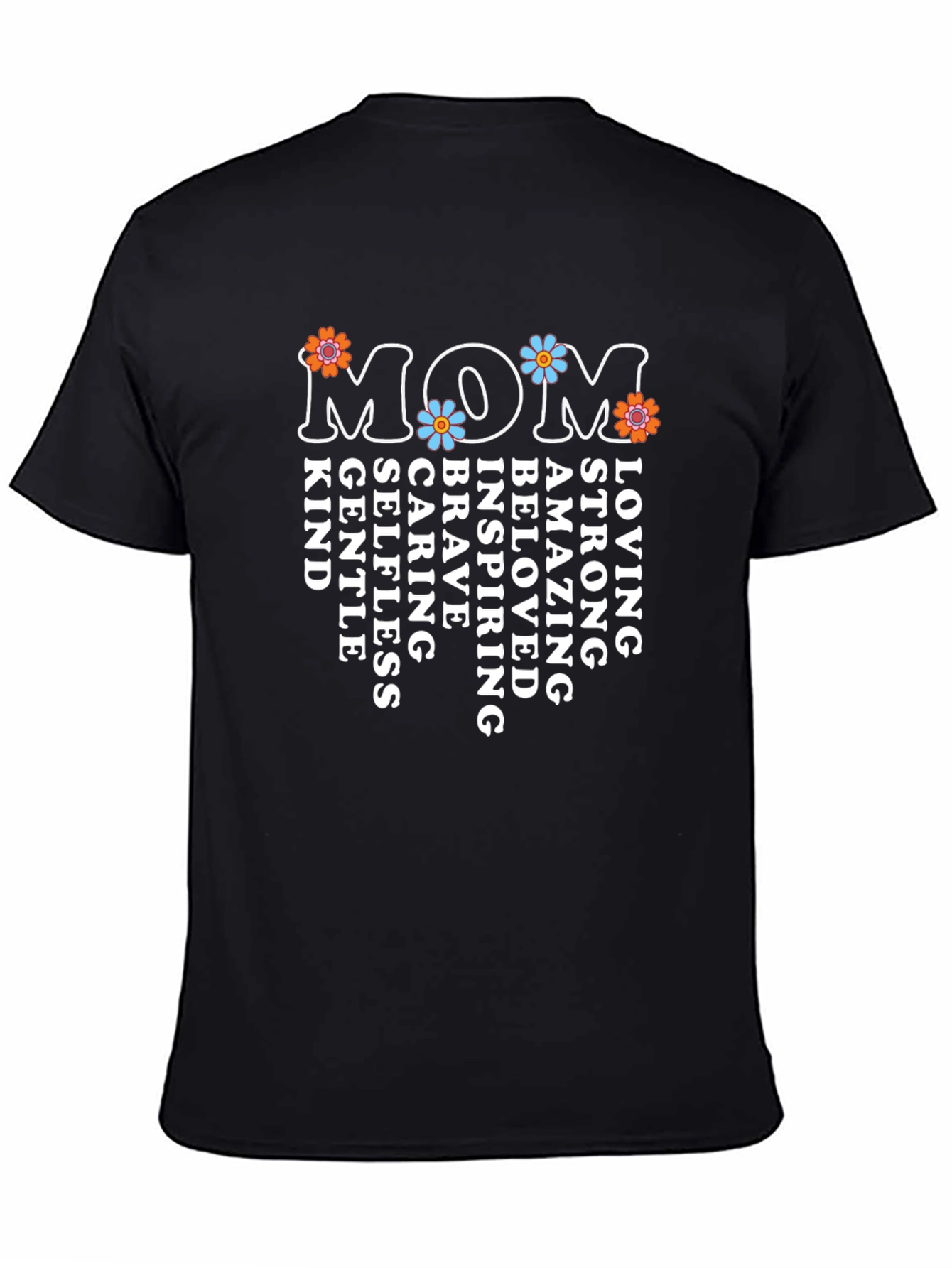 Retro Floral MOM Graphic T-Shirt