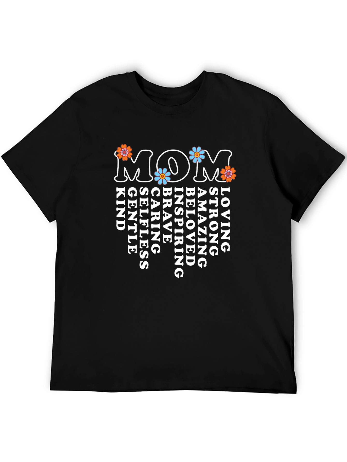 Retro Floral MOM Graphic T-Shirt