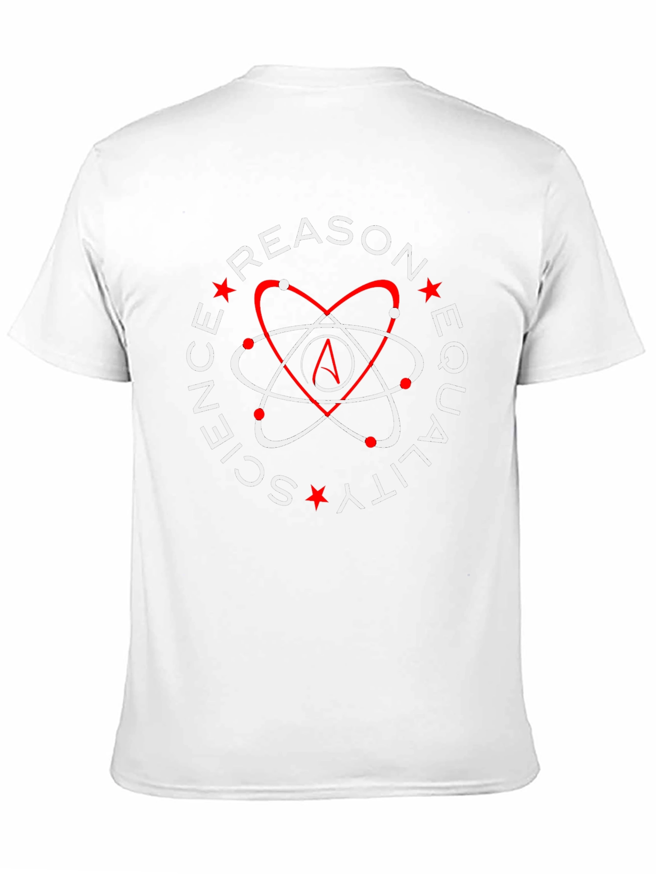Atheist Symbol T-Shirt - Reason Science Equality Design