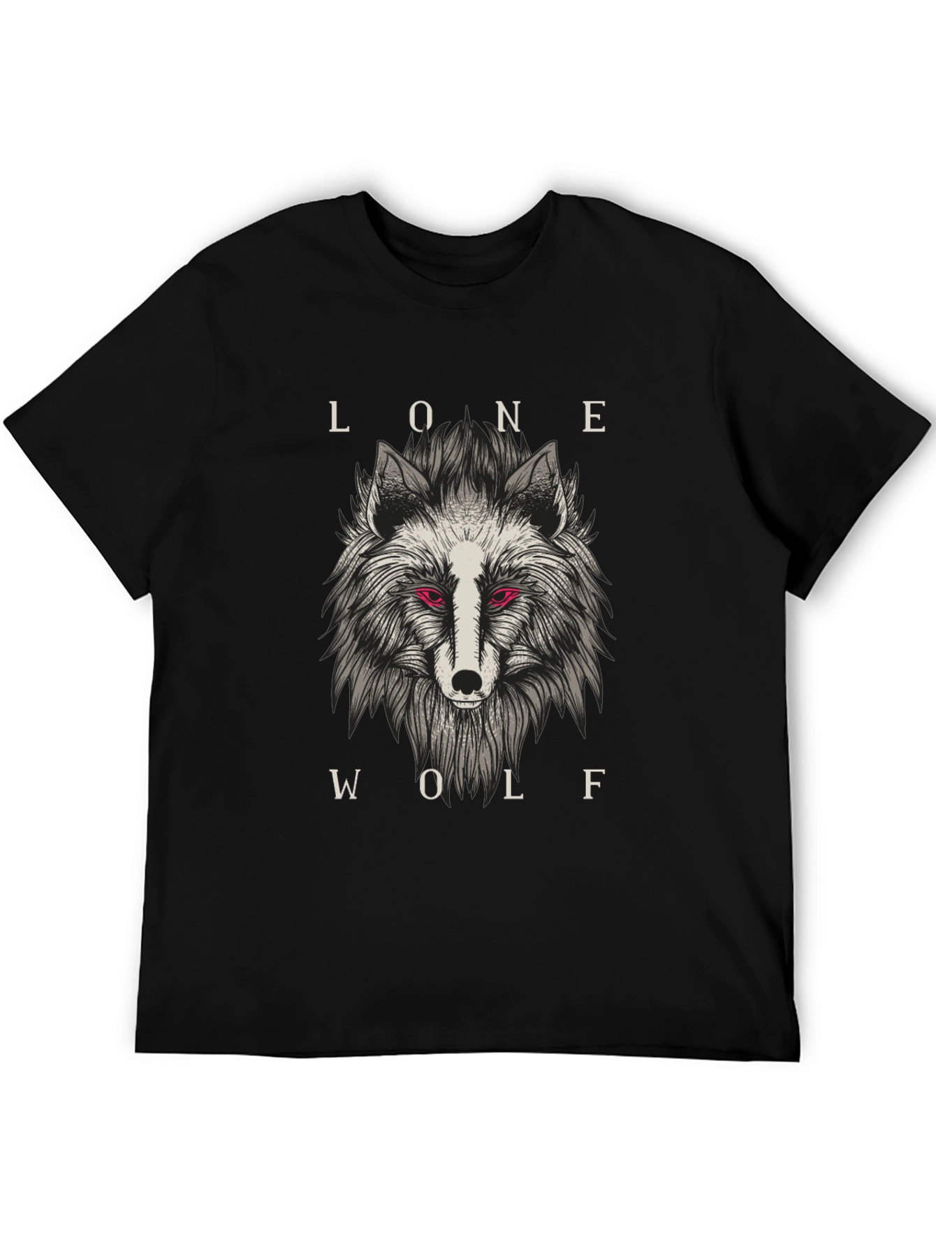 Lone Wolf Graphic Tee - Black