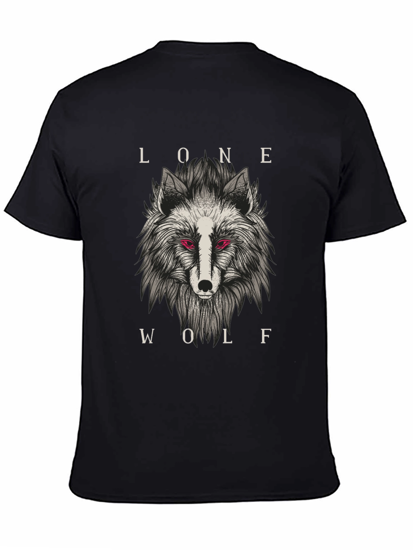 Lone Wolf Graphic Tee - Black