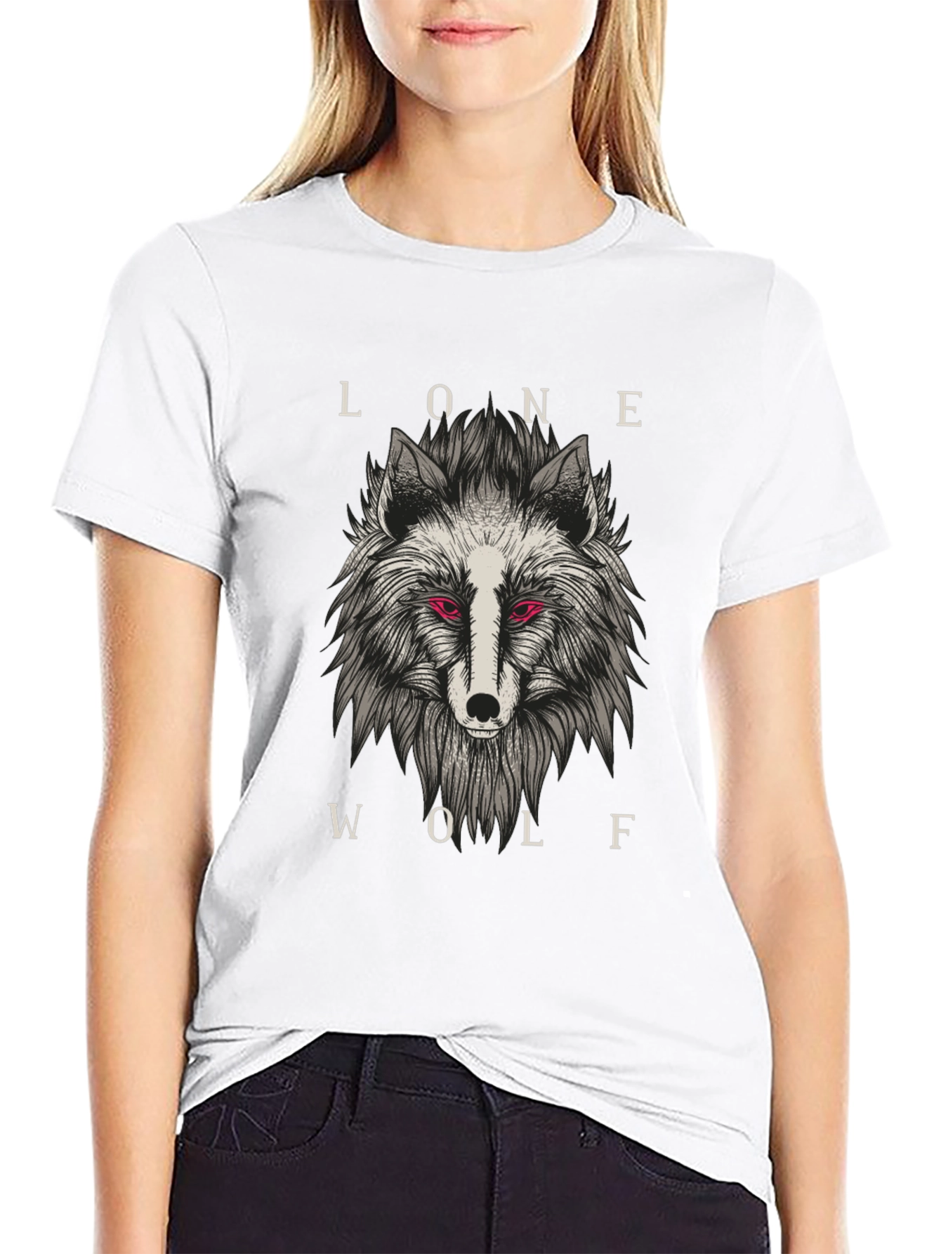 Lone Wolf Graphic Tee - Black