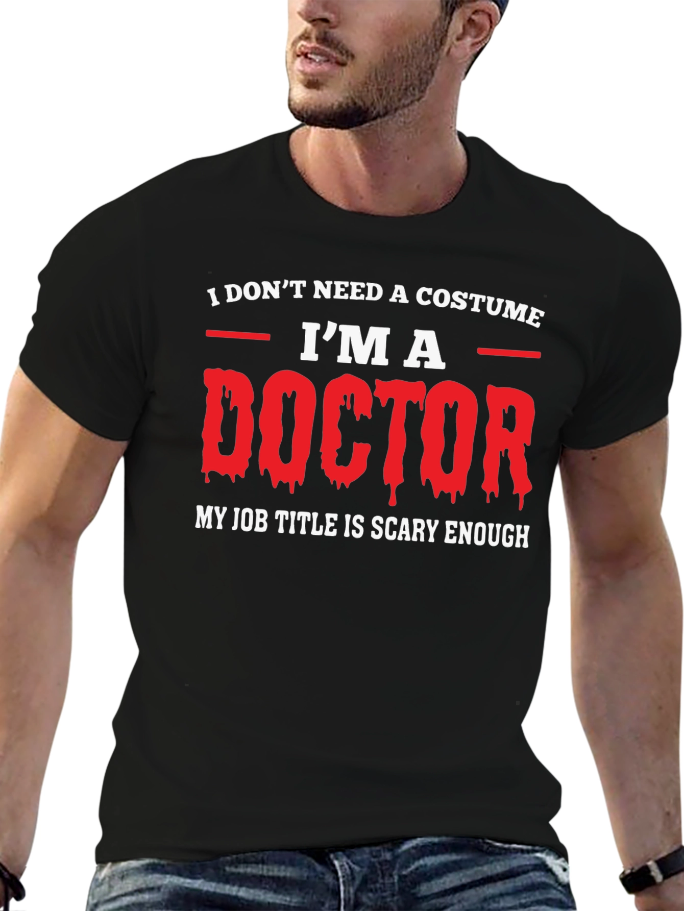 Funny Doctor Halloween T-Shirt - Scary Job Title