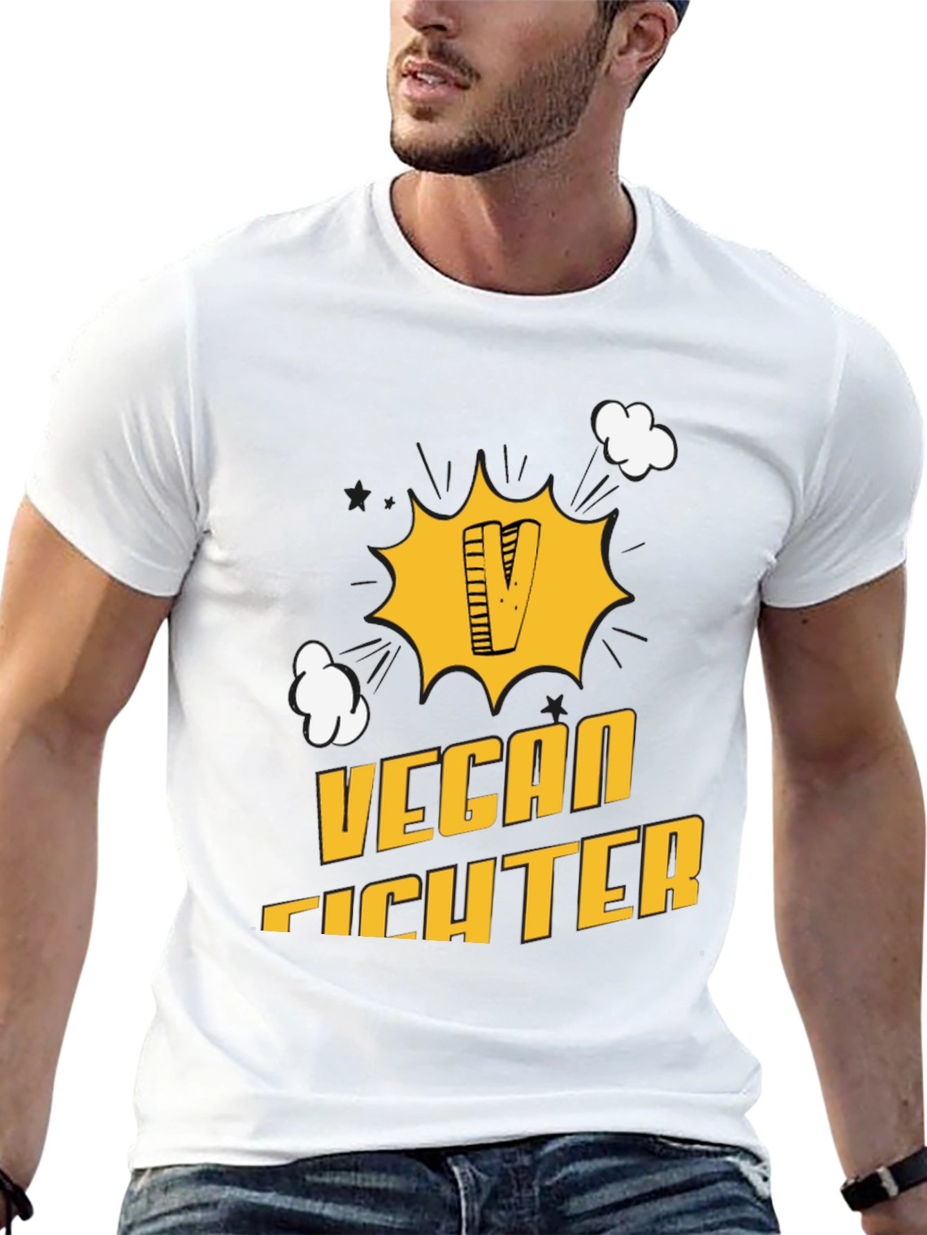 Vegan Fighter Graphic T-Shirt