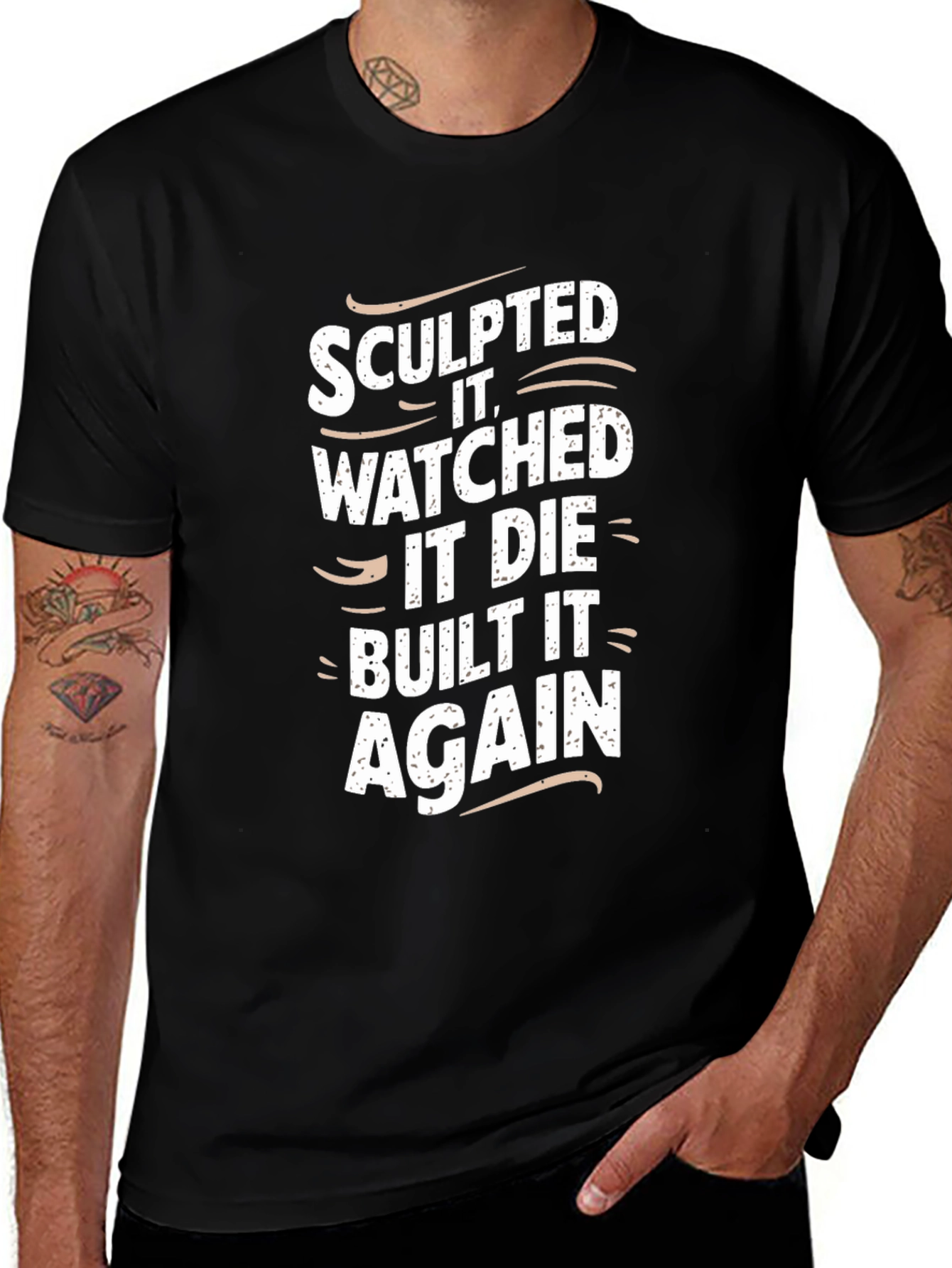 Sculpted It Mens Graphic T-Shirt