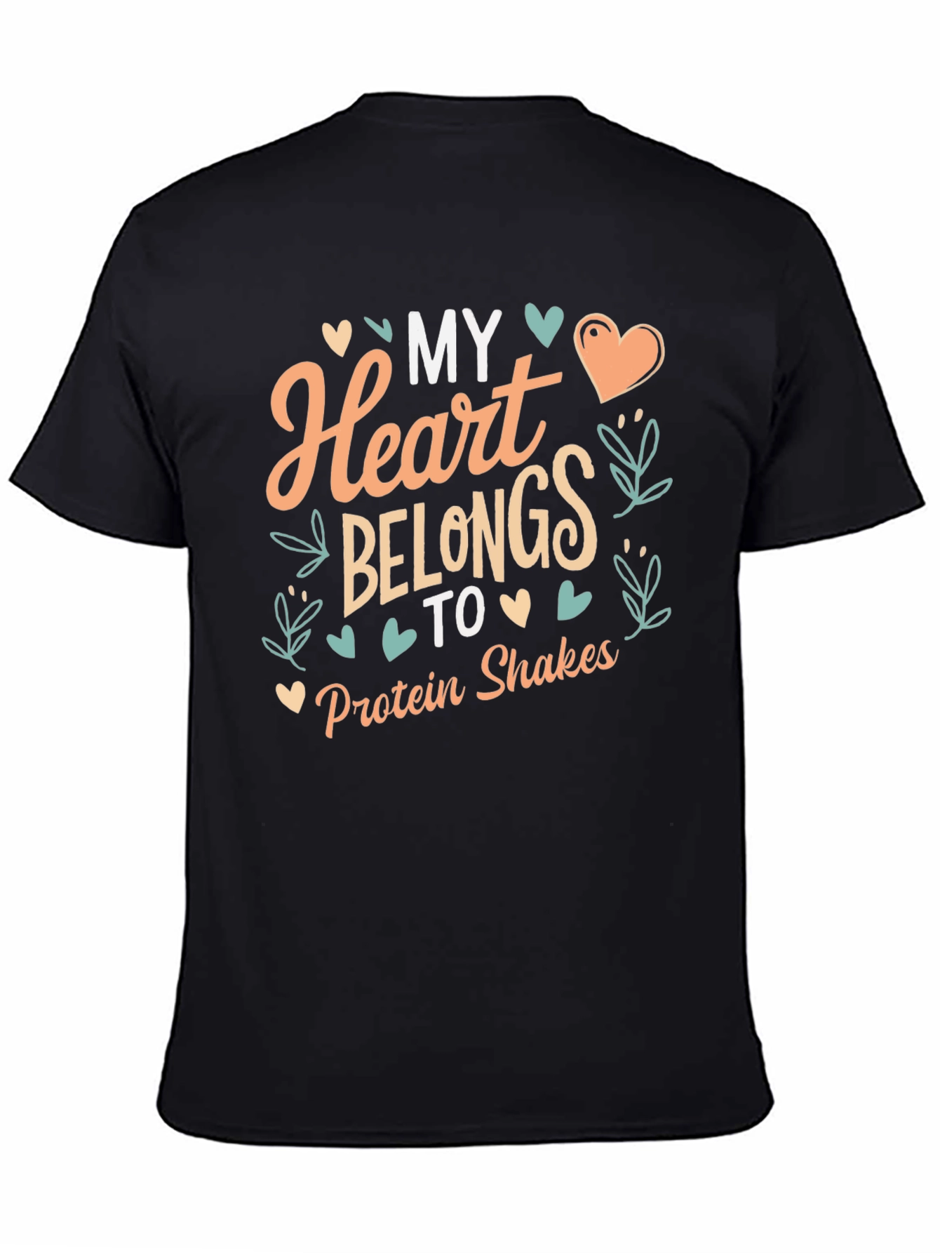 My Heart Belongs to Protein Shakes Graphic Tee