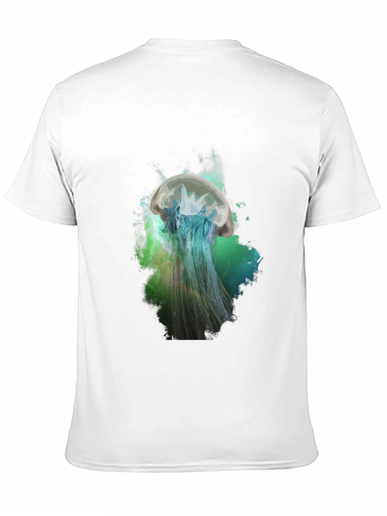 Jellyfish Graphic Print T-Shirt - Black