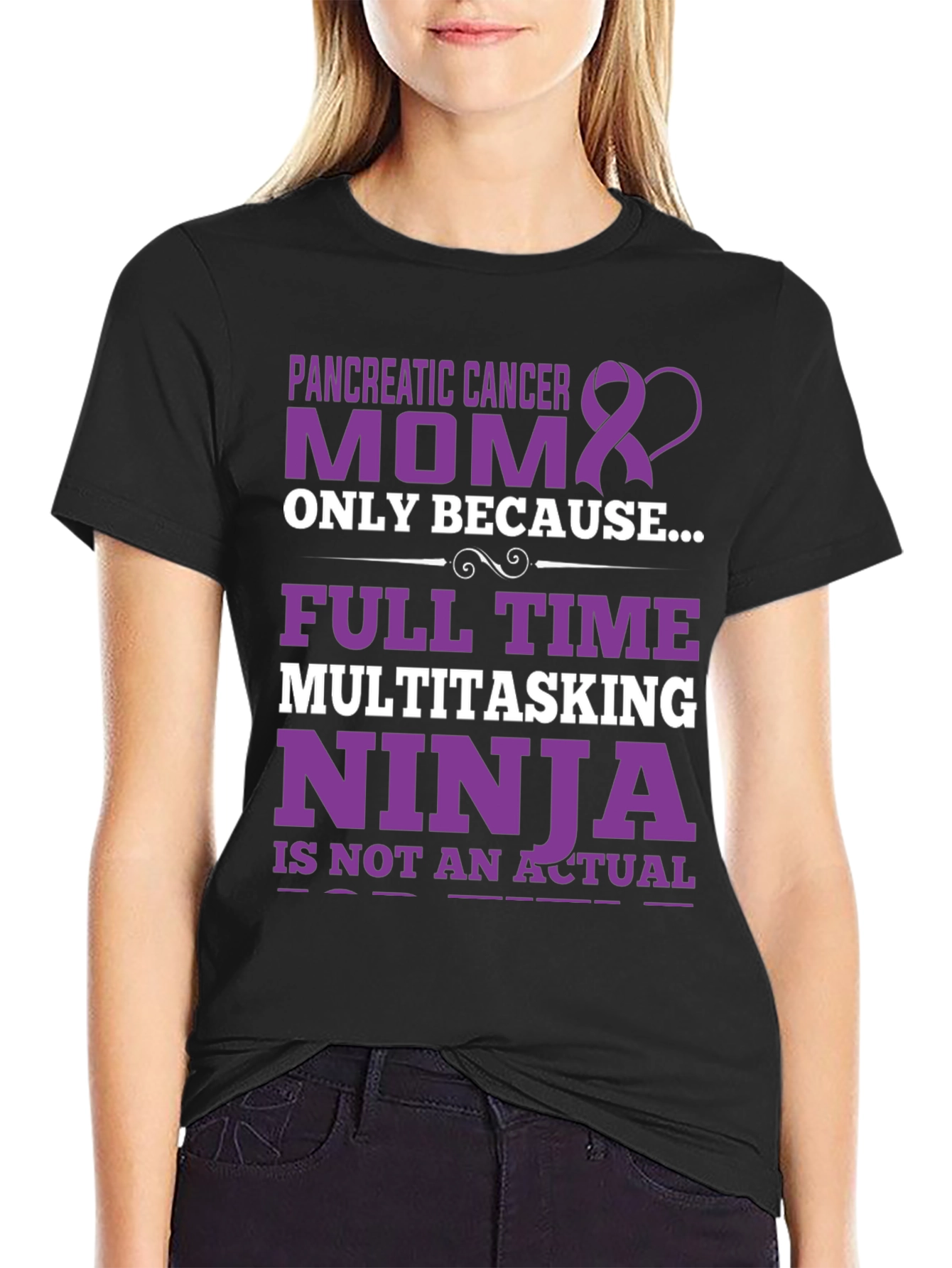Pancreatic Cancer Awareness Mom T-Shirt