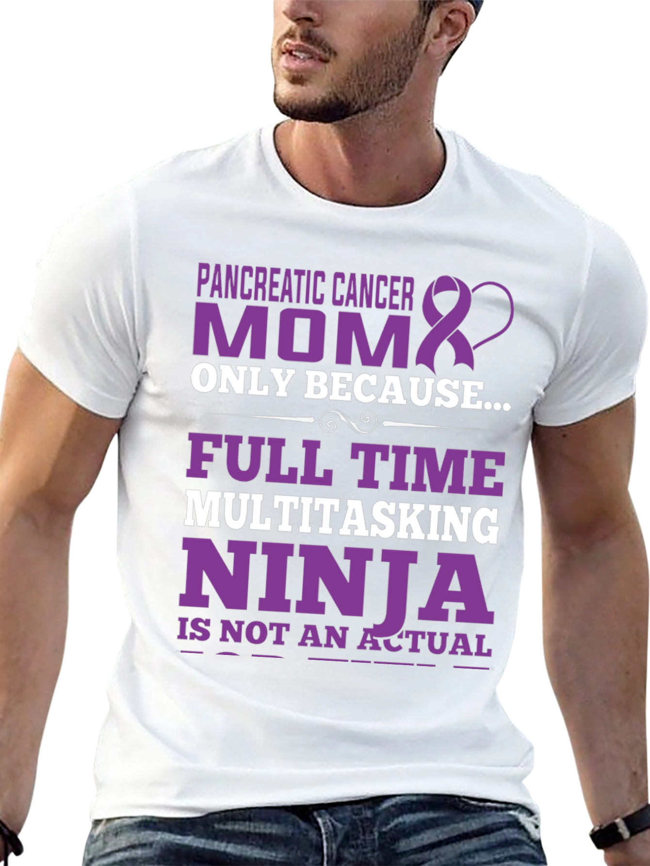 Pancreatic Cancer Awareness Mom T-Shirt