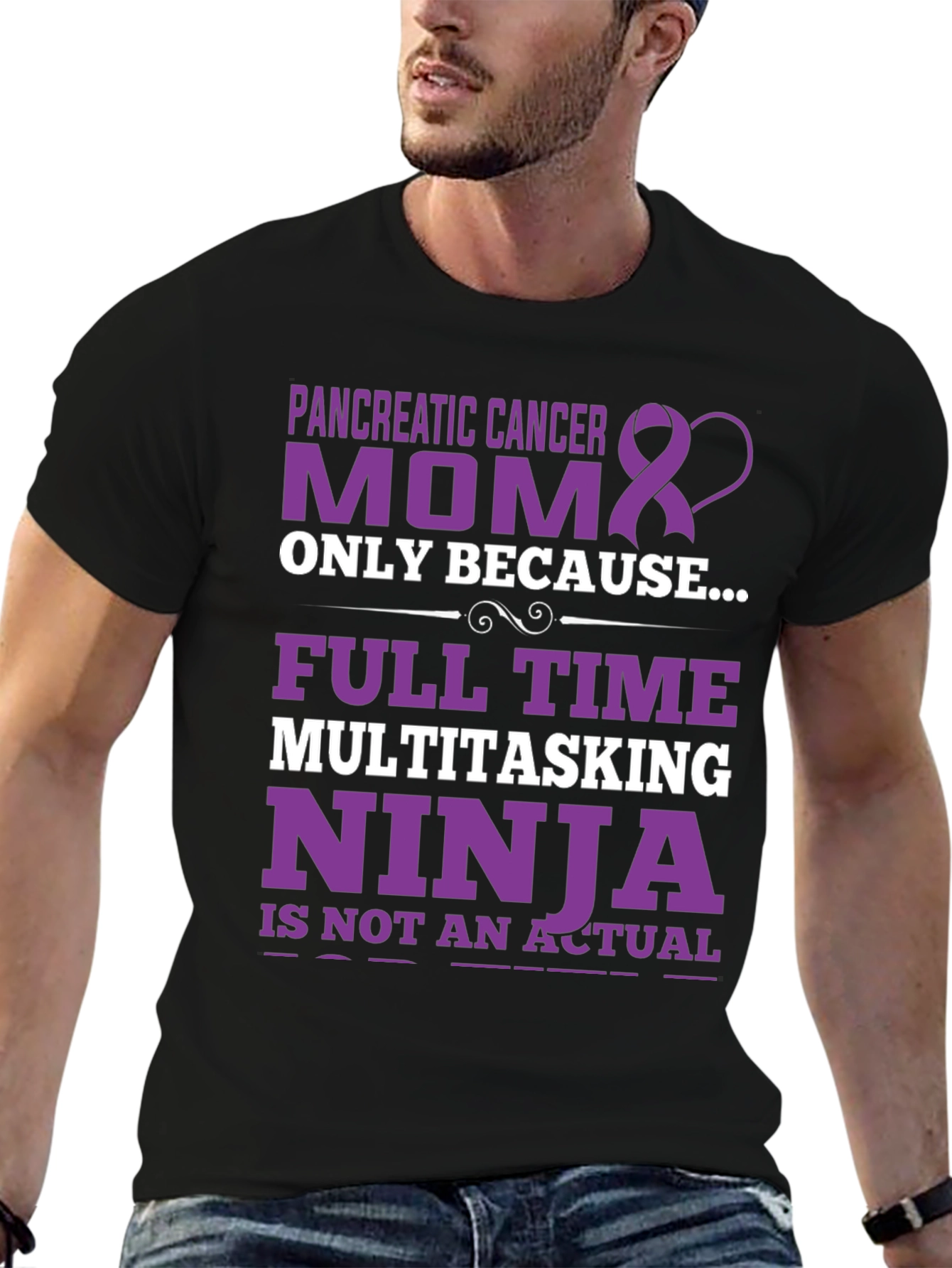 Pancreatic Cancer Awareness Mom T-Shirt