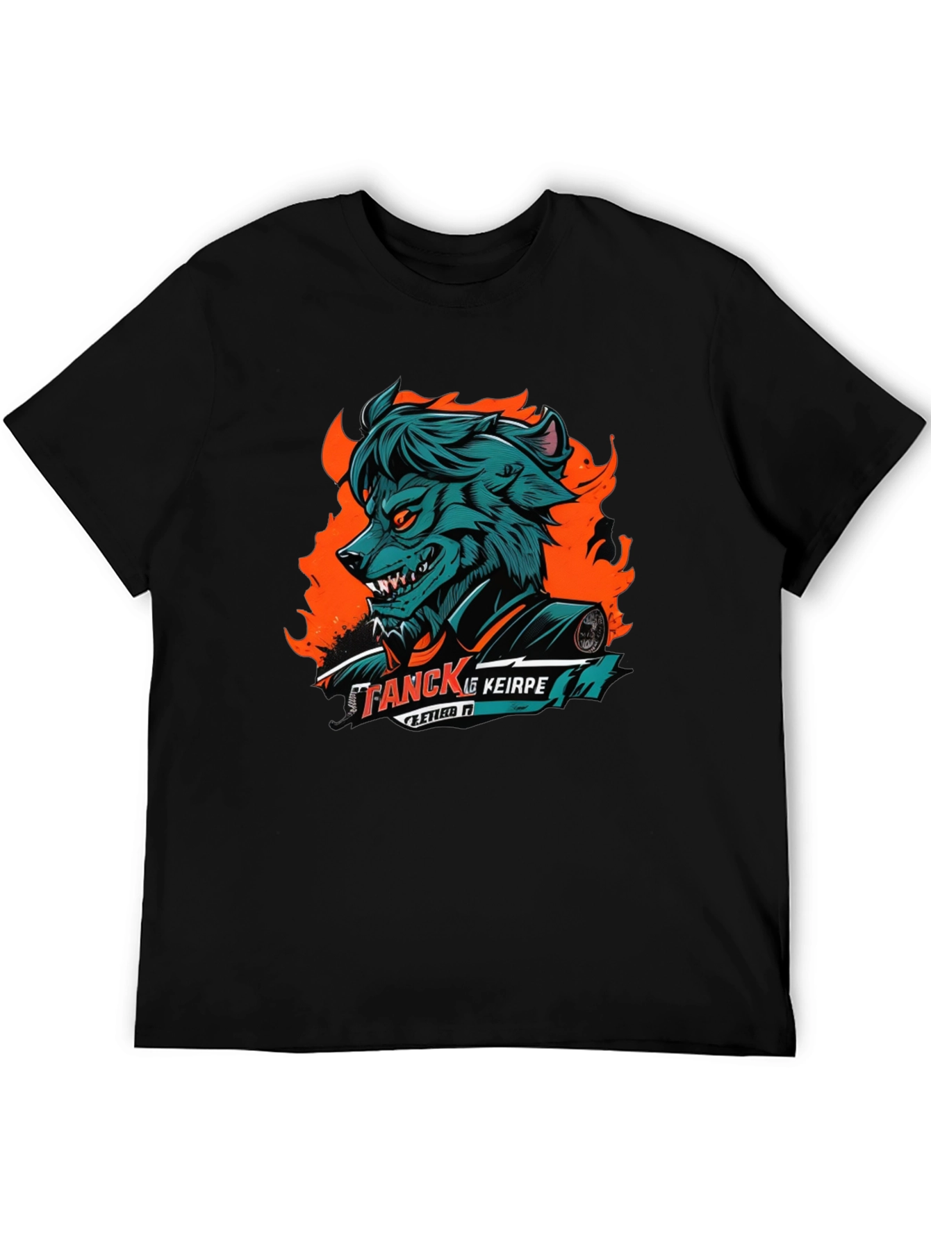 Wolf Graphic Black T-Shirt