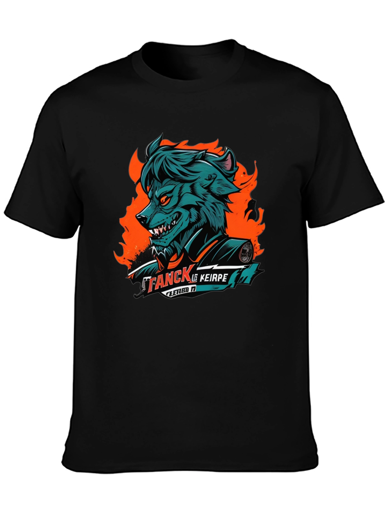 Wolf Graphic Black T-Shirt