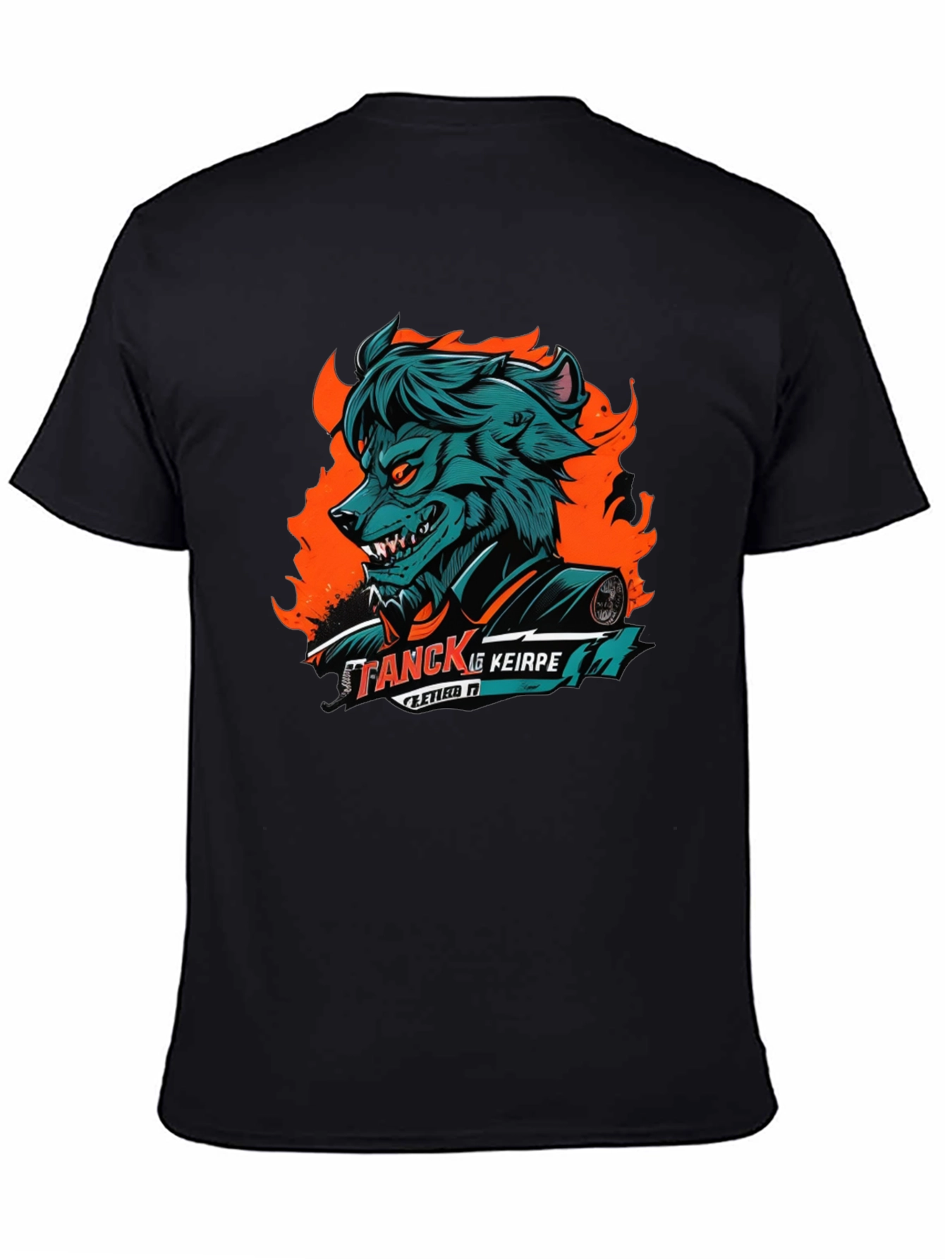 Wolf Graphic Black T-Shirt