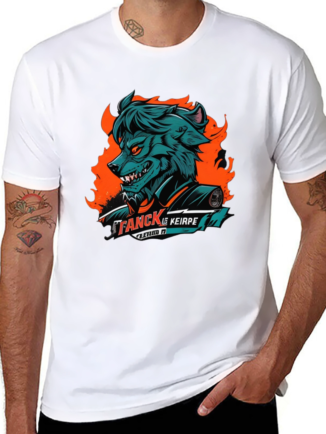 Wolf Graphic Black T-Shirt