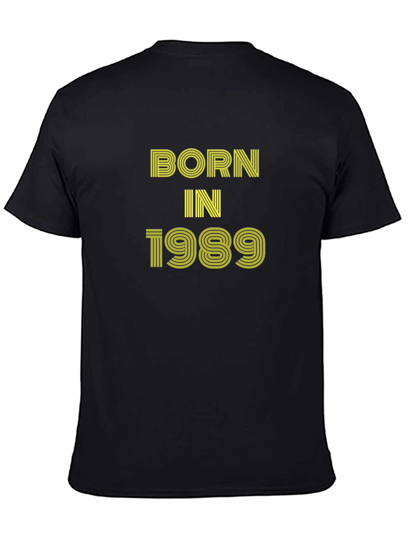 Born in 1989 Black Graphic Tee