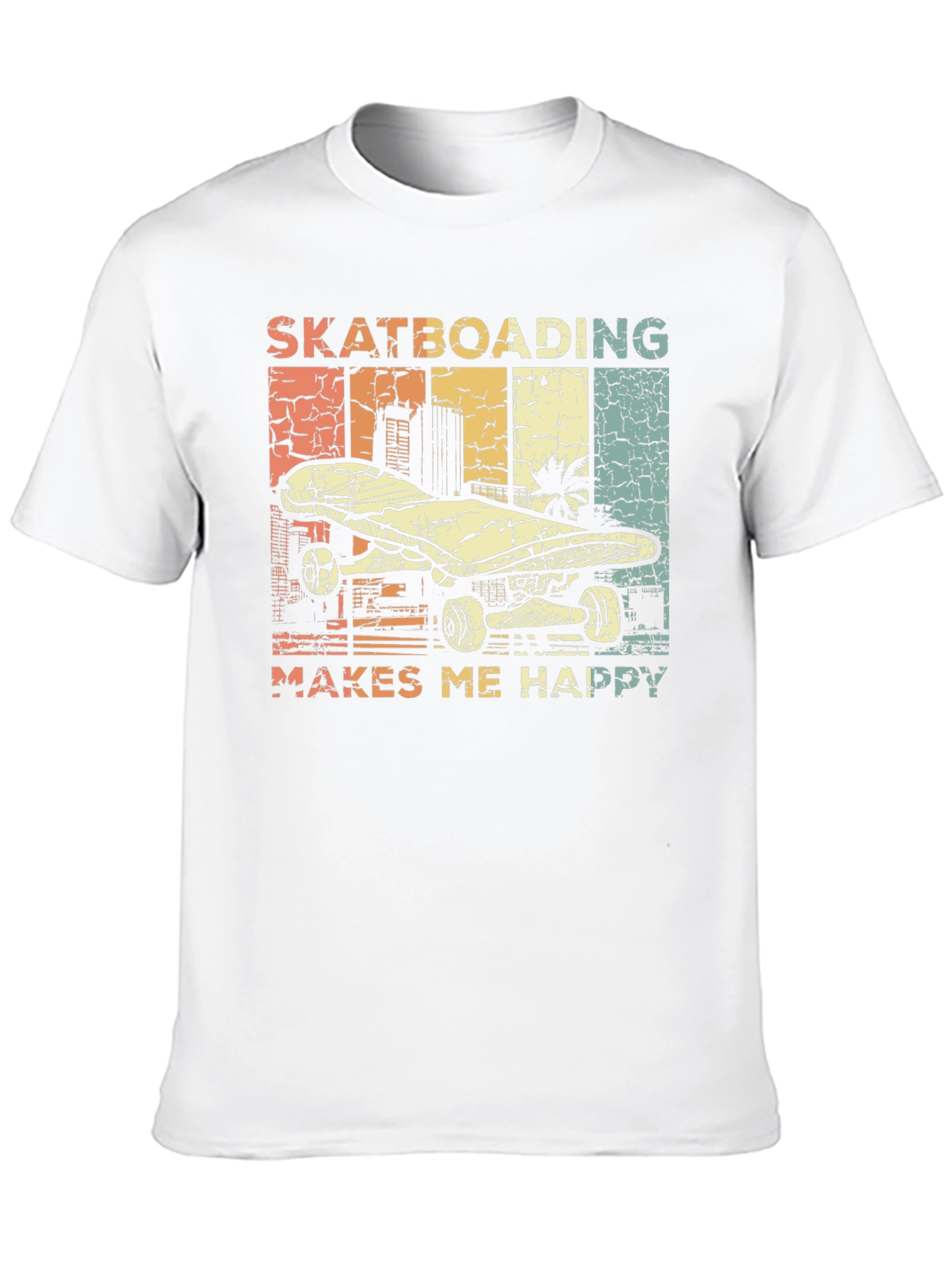 Skateboarding Makes Me Happy T-Shirt