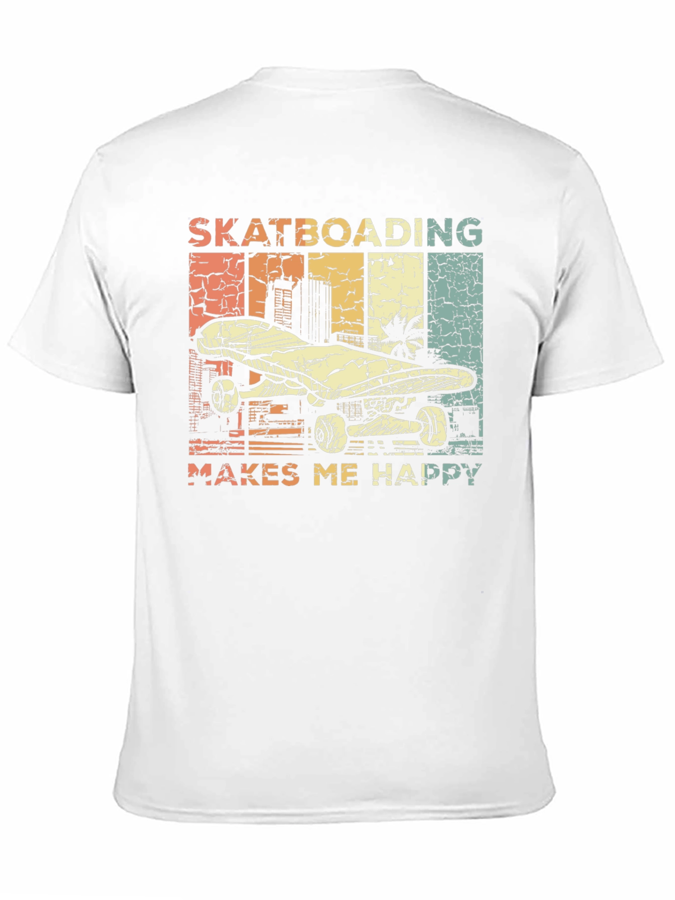 Skateboarding Makes Me Happy T-Shirt