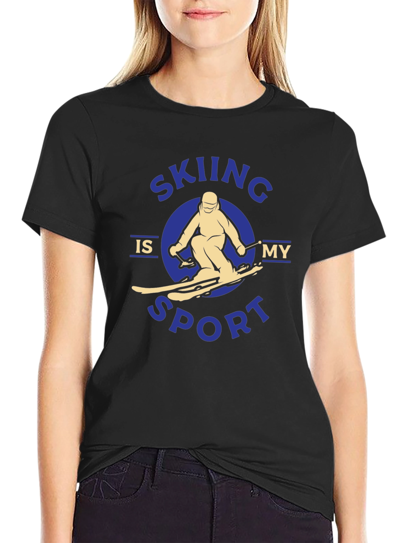 Skiing is My Sport Graphic Tee