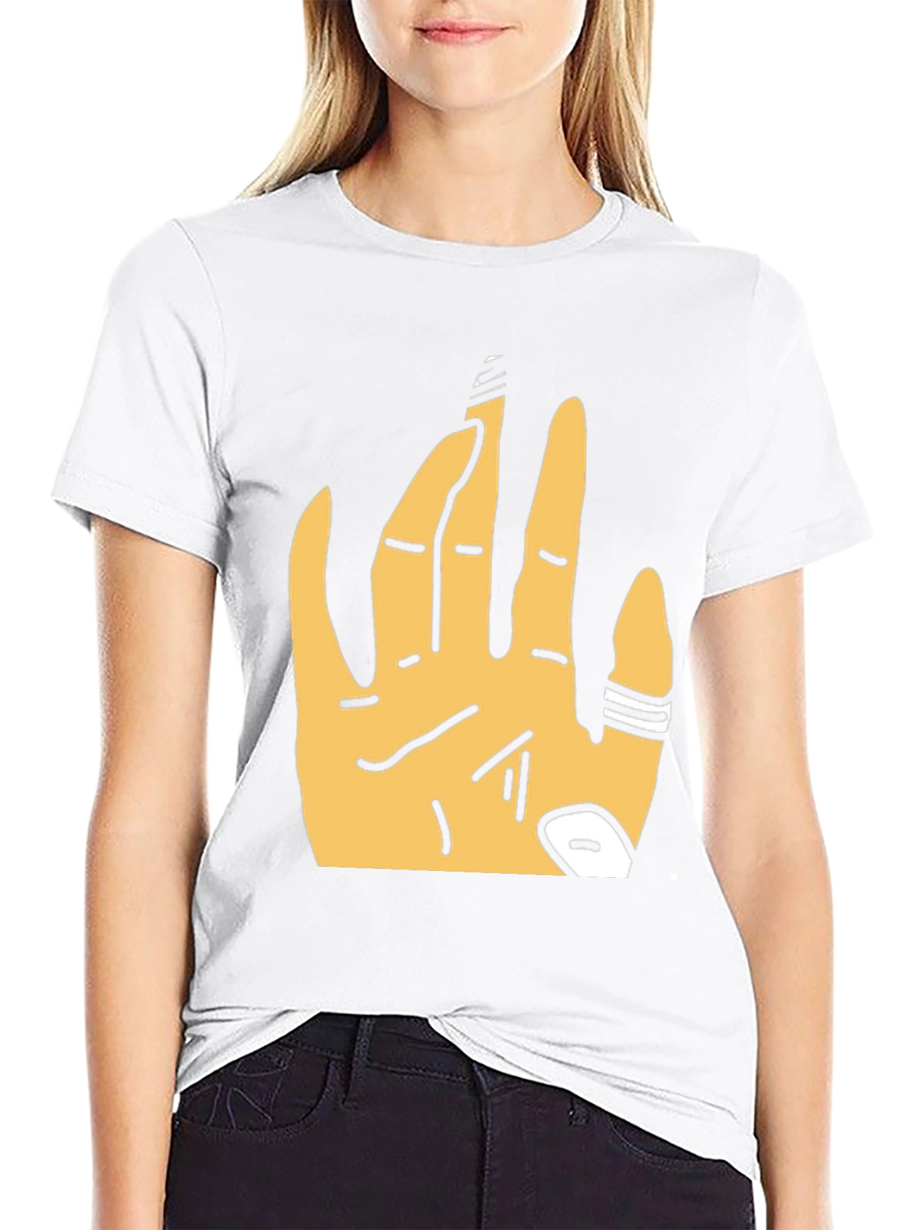 Graphic Tee - Hand Design Black T-Shirt