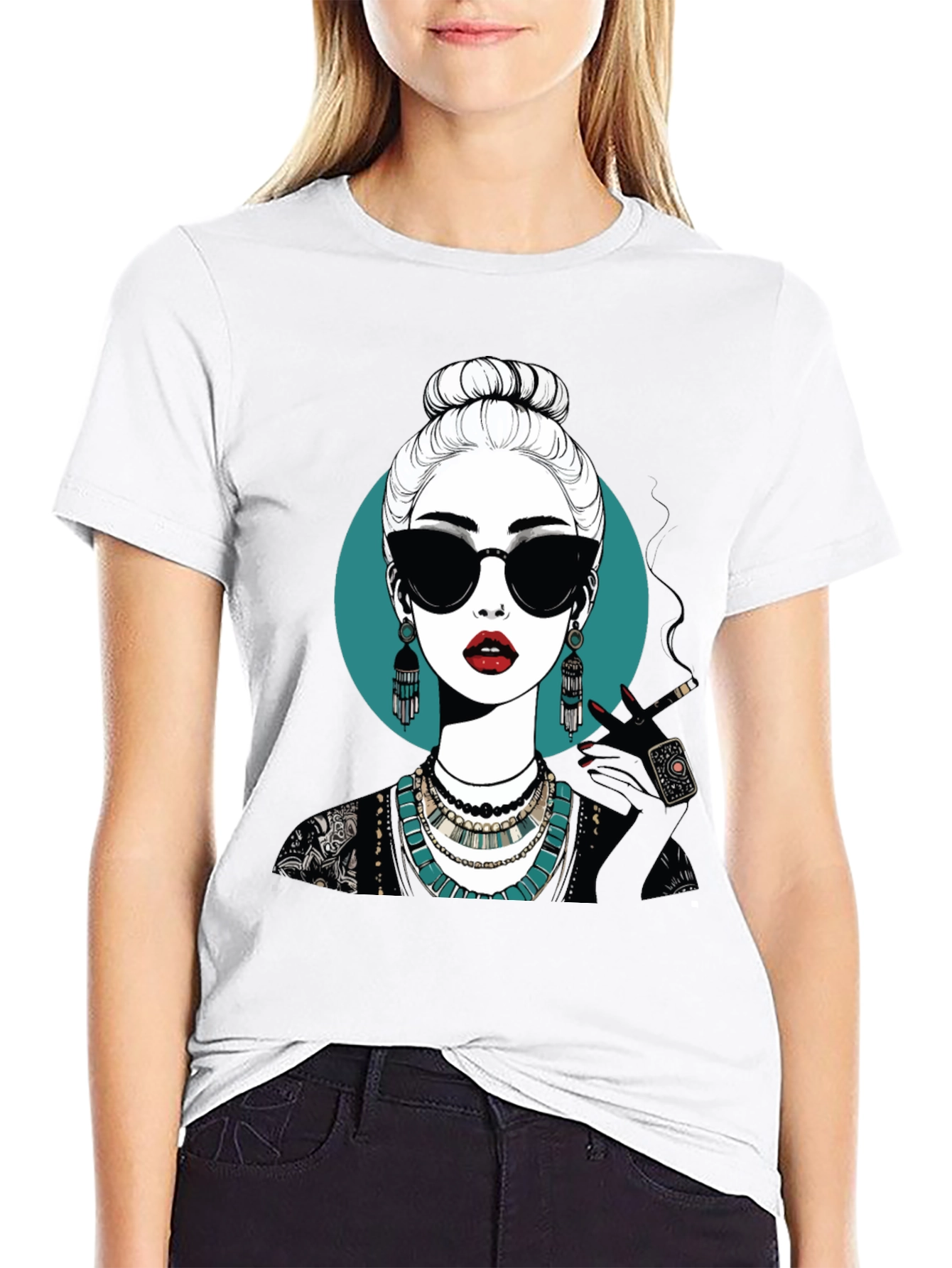 Mystic Woman Graphic Tee - Stylish Cotton T-Shirt