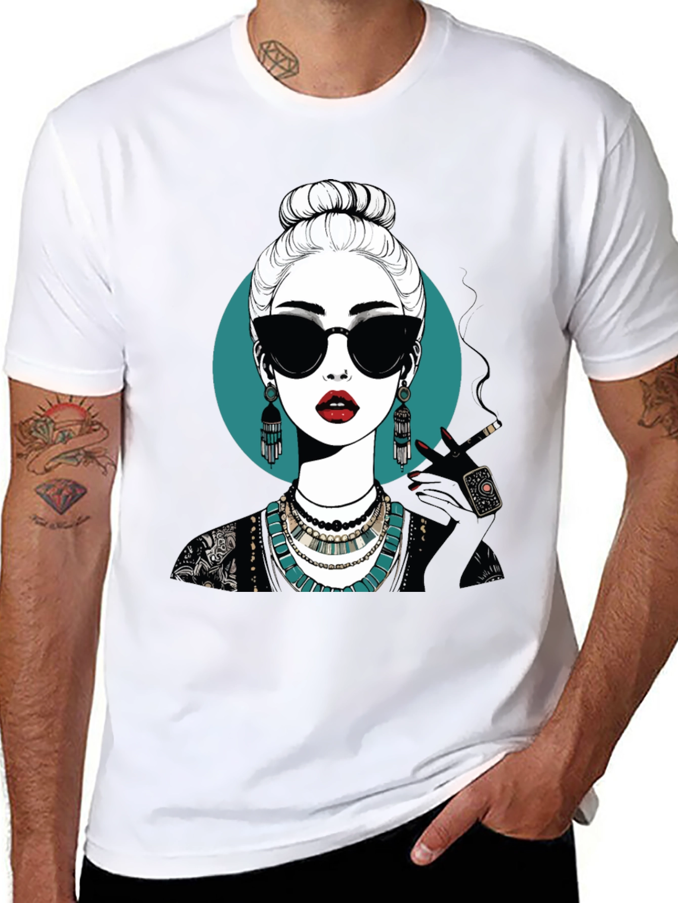 Mystic Woman Graphic Tee - Stylish Cotton T-Shirt