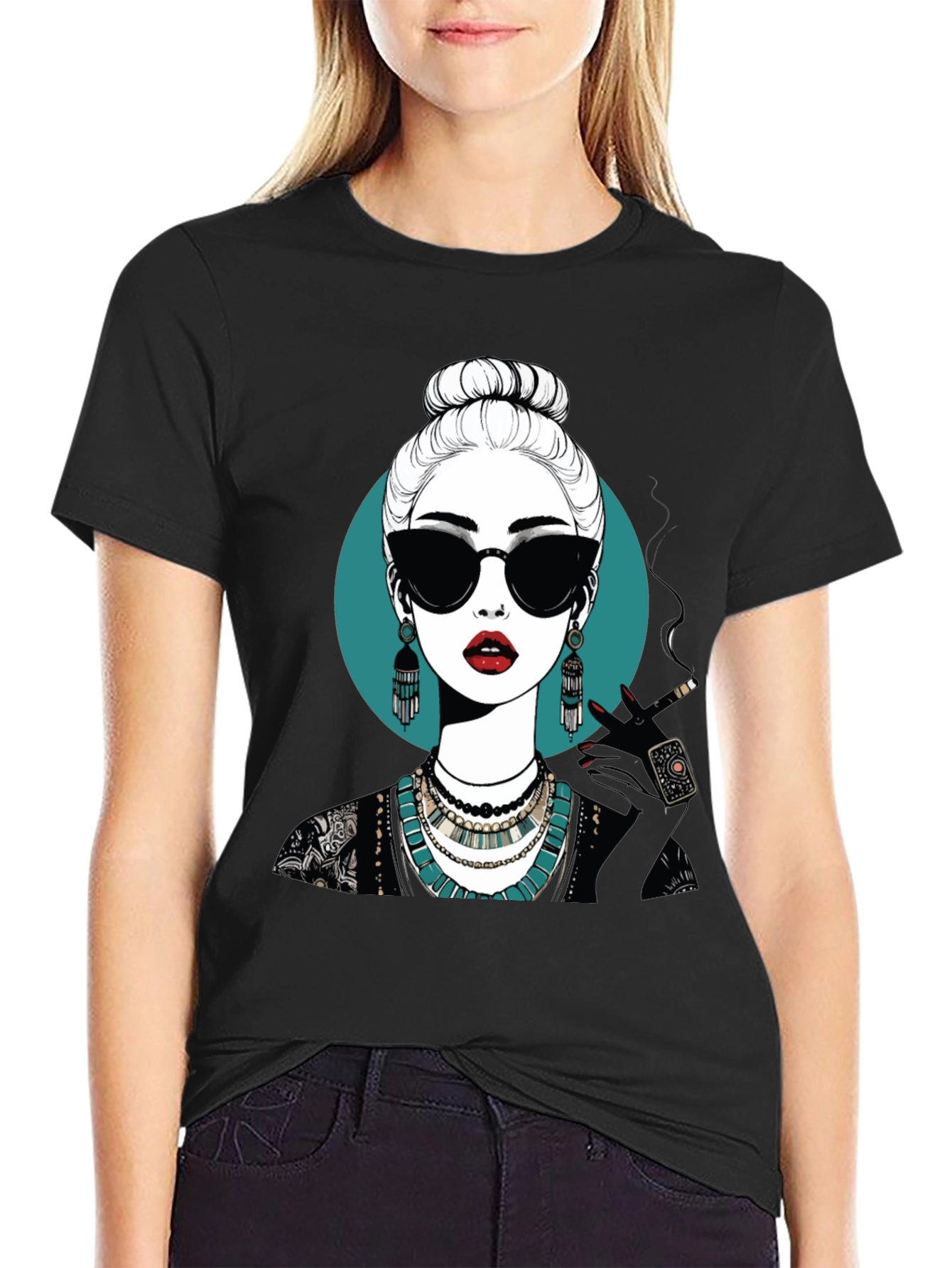 Mystic Woman Graphic Tee - Stylish Cotton T-Shirt
