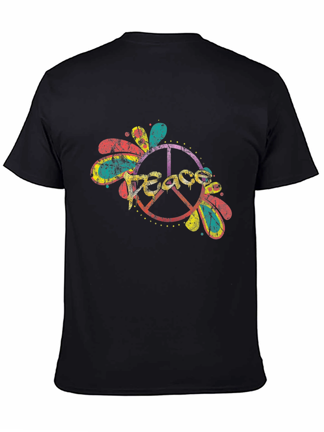 Peace Sign Graphic Tee - Retro Style