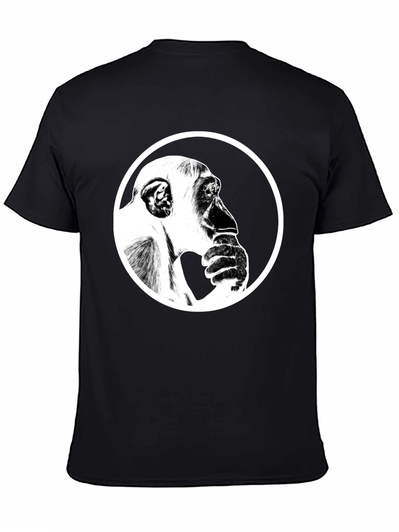 Thinking Chimpanzee Graphic T-Shirt