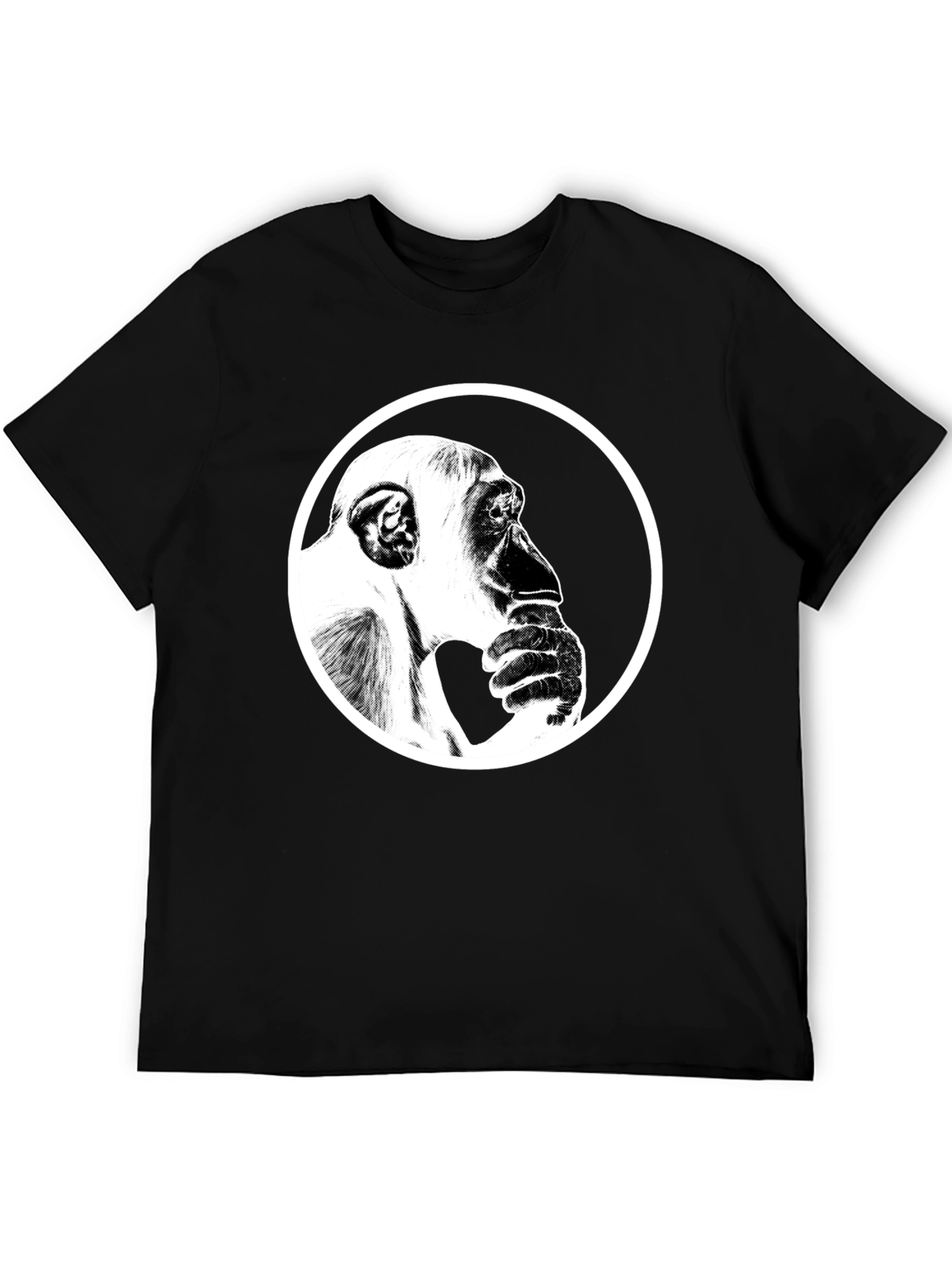 Thinking Chimpanzee Graphic T-Shirt