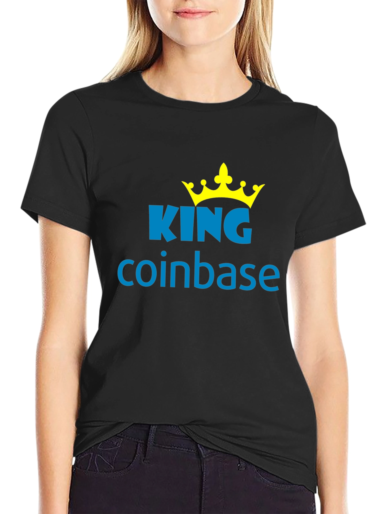 King Coinbase Black T-Shirt