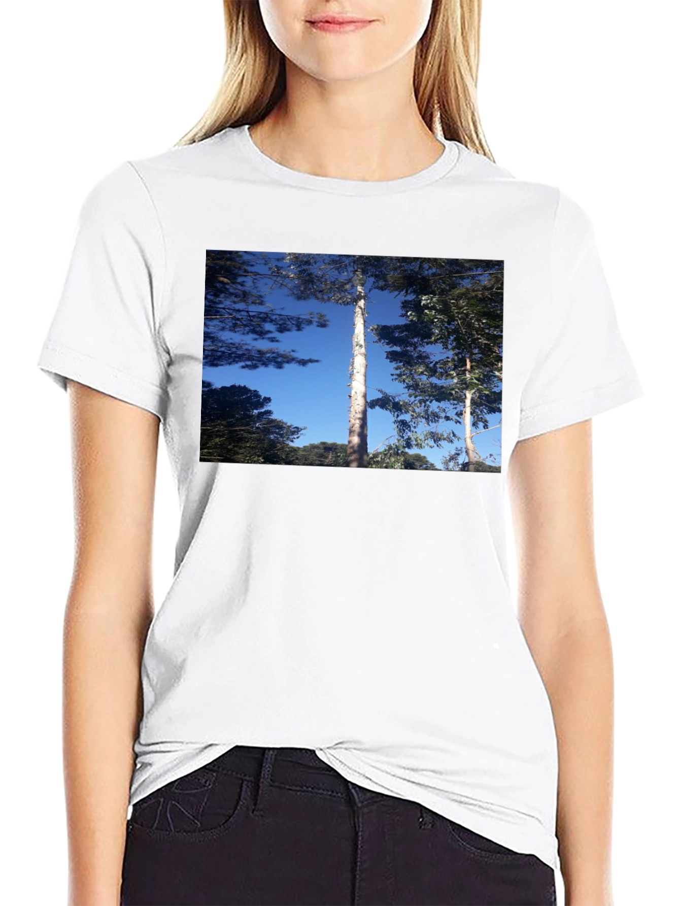 Nature Scene Black T-Shirt