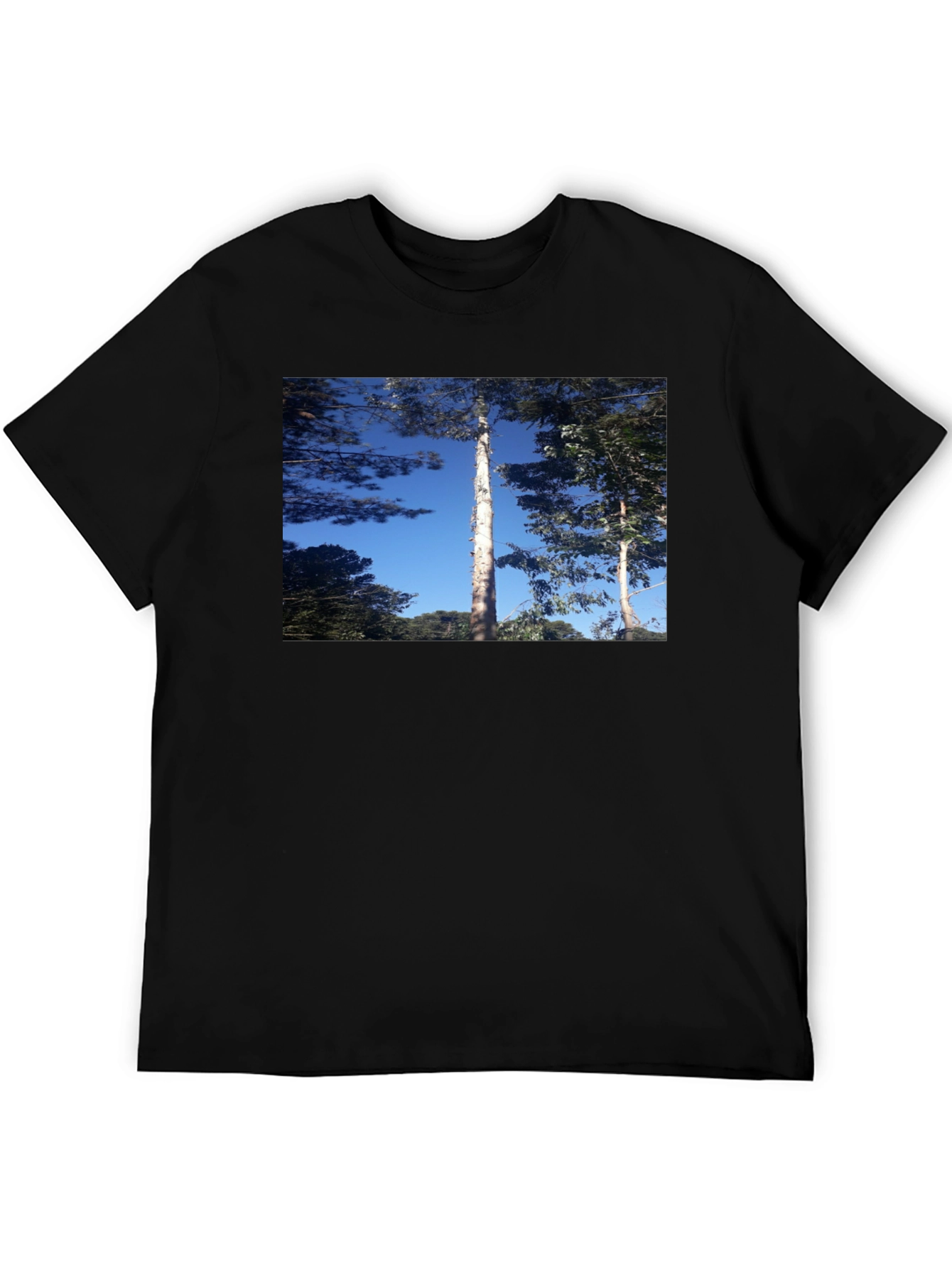Nature Scene Black T-Shirt