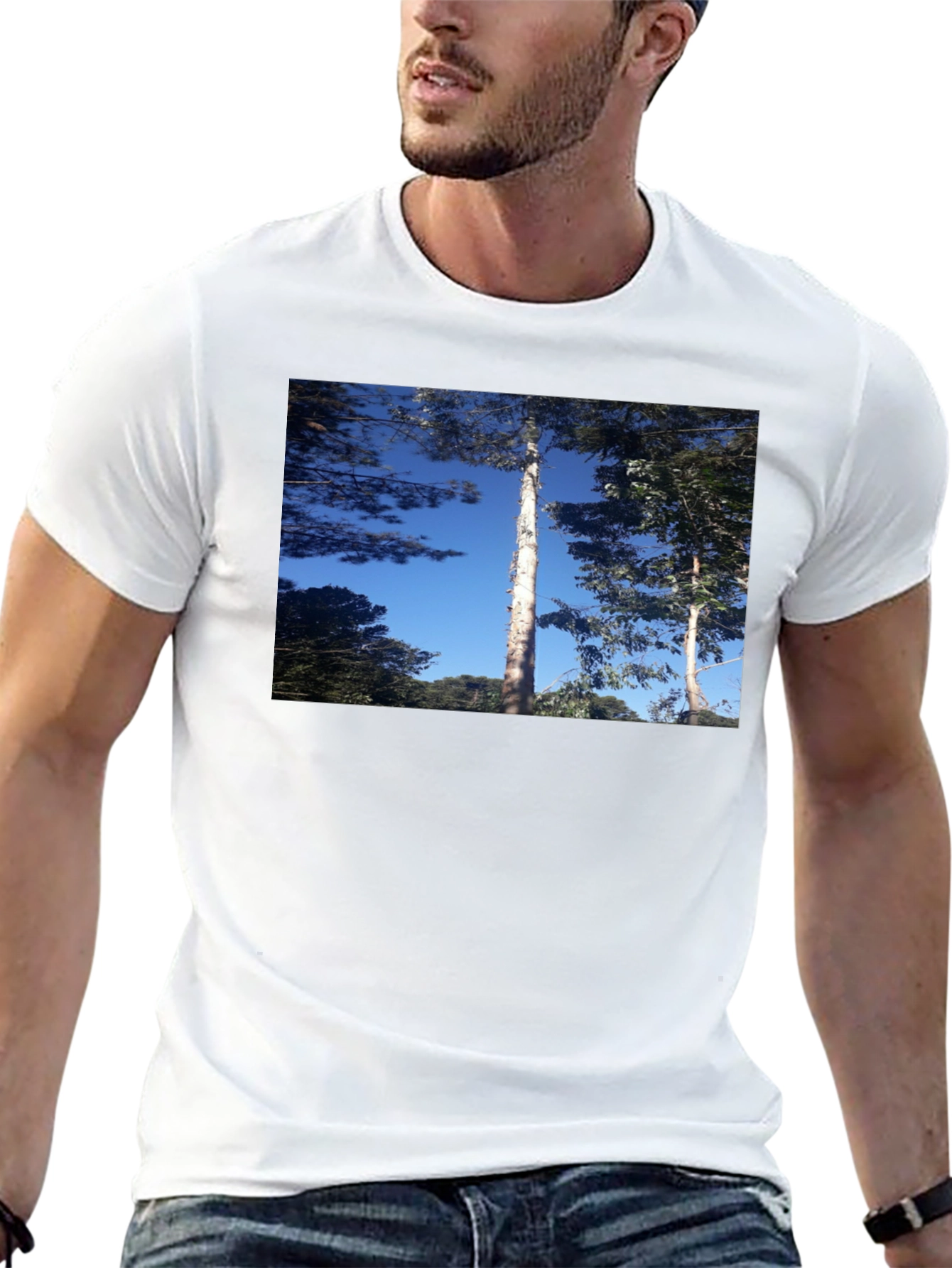 Nature Scene Black T-Shirt