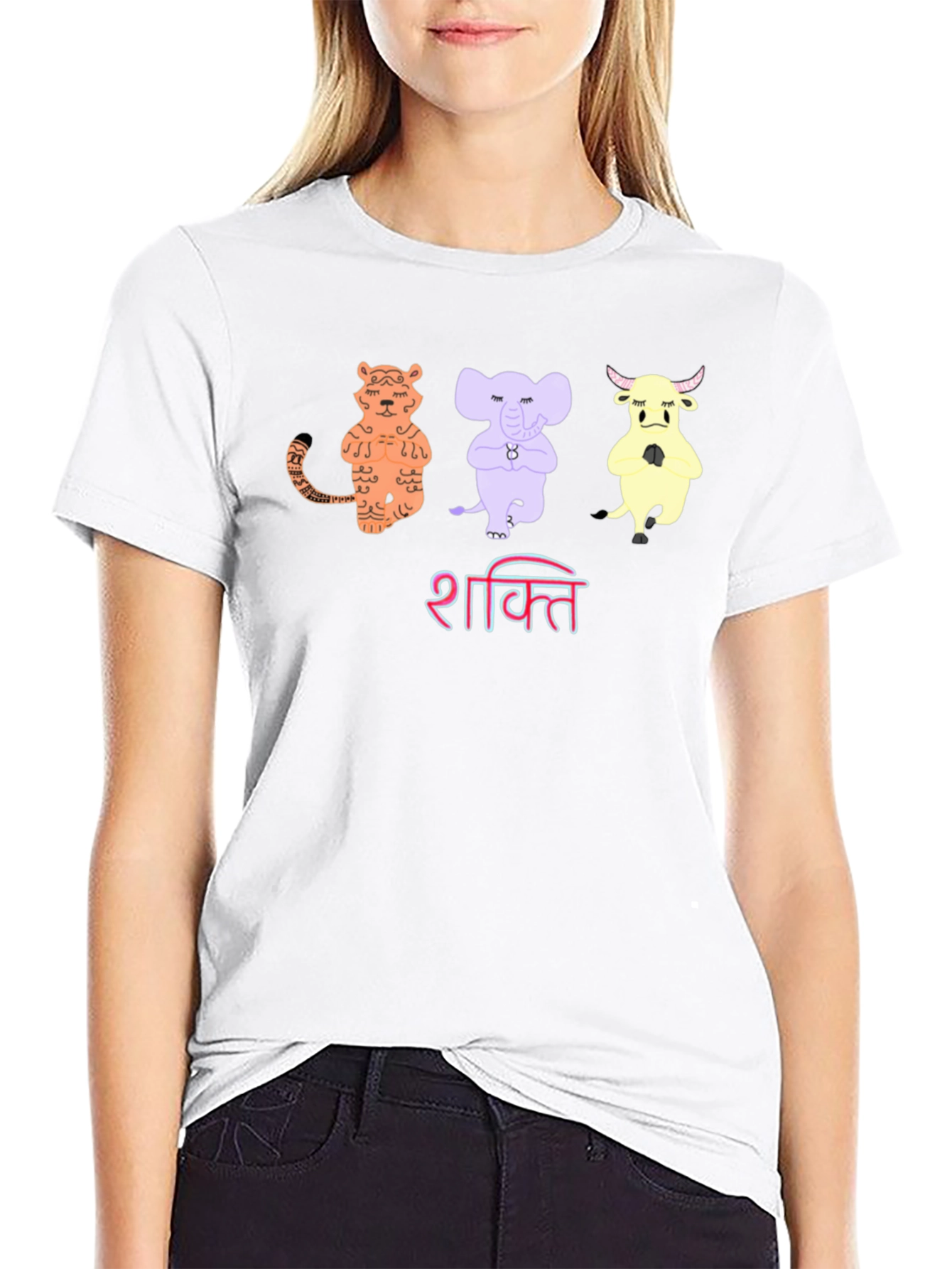 Shakti Yoga Animal T-Shirt - Mens Black Tee