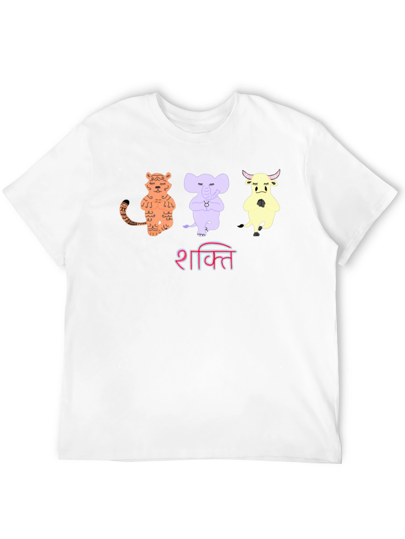 Shakti Yoga Animal T-Shirt - Mens Black Tee
