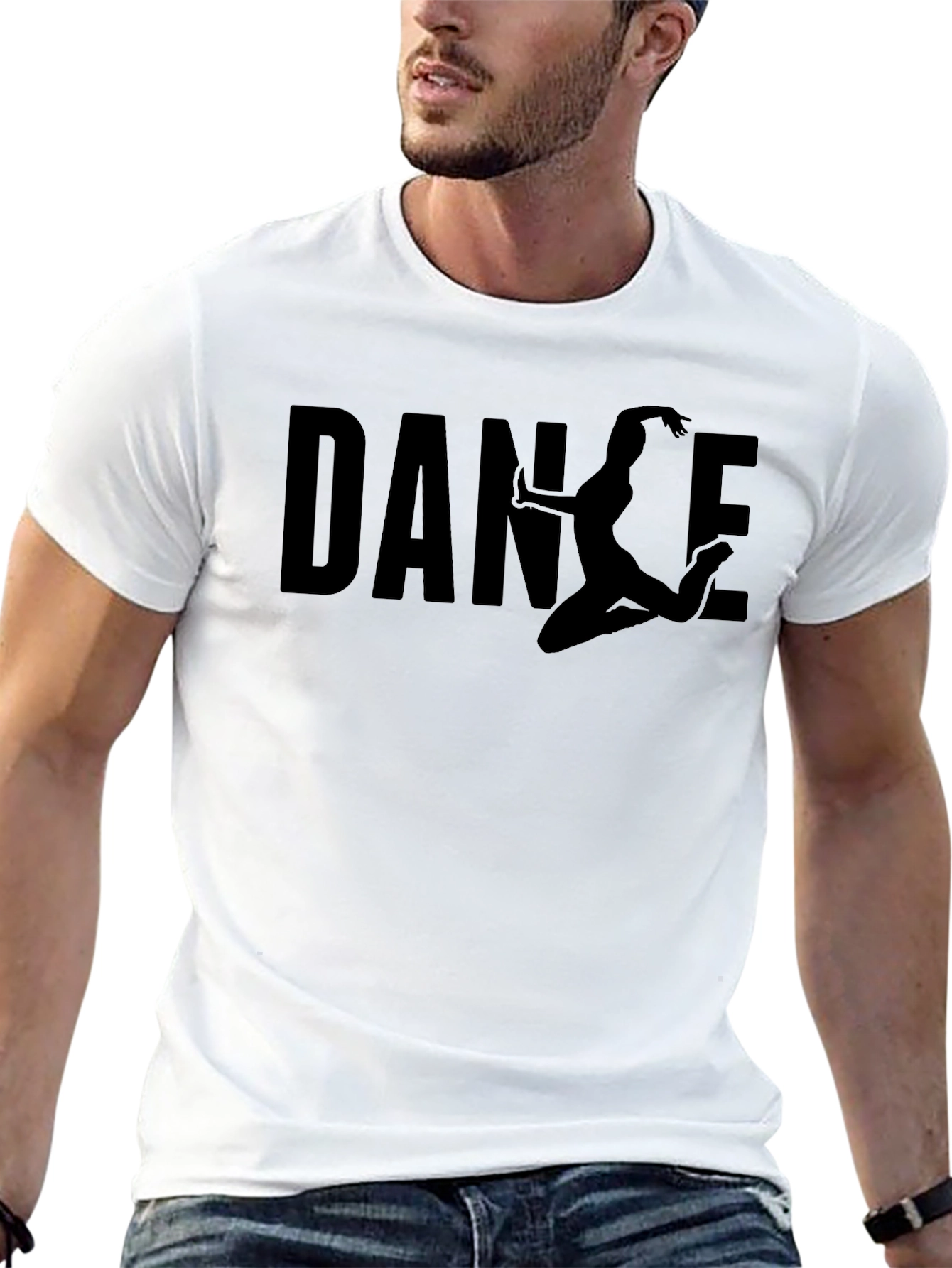 Dance Silhouette Graphic Tee - Unisex Black T-Shirt