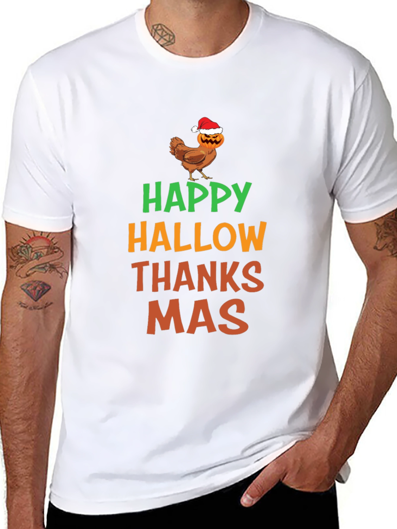 Happy Hallowthanksmas Graphic T-Shirt