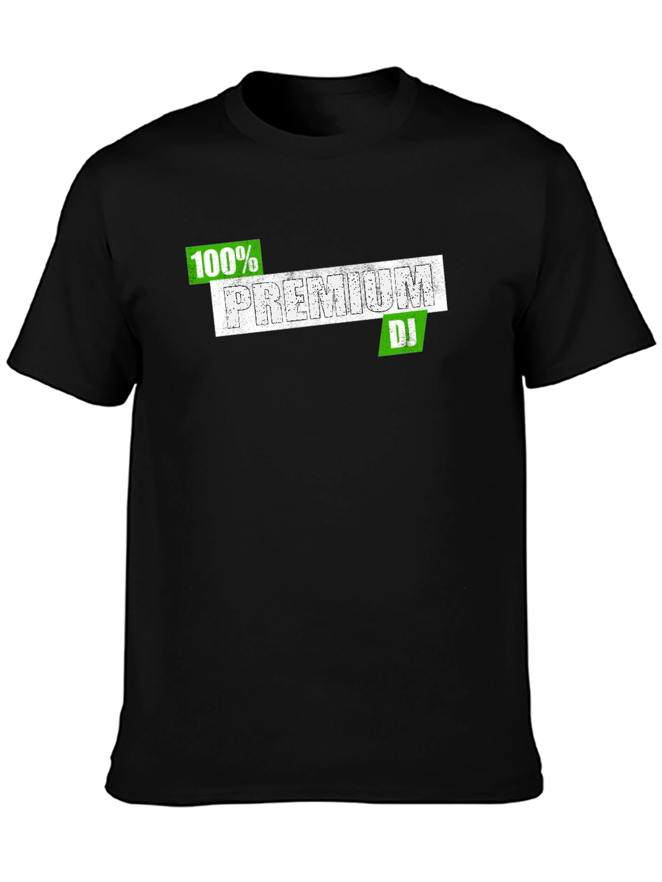 100% Premium DJ Black T-Shirt