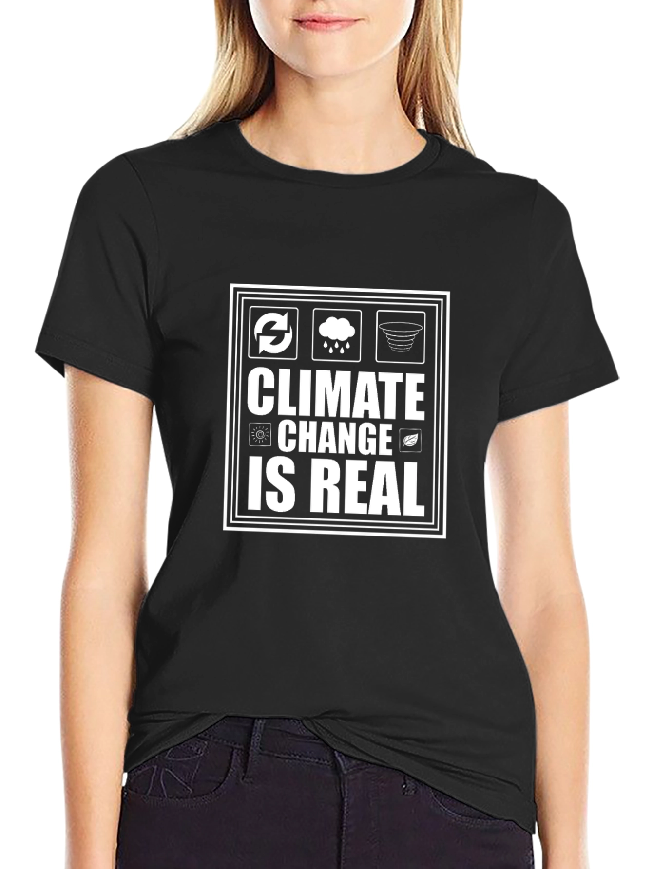 Climate Change is Real T-Shirt - Eco-Friendly Awareness Tee